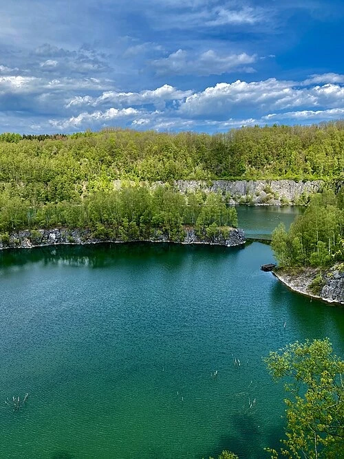 Entdeckerschleife Steinbruch Schlupkothen: Panorama, Natur, Geschichte