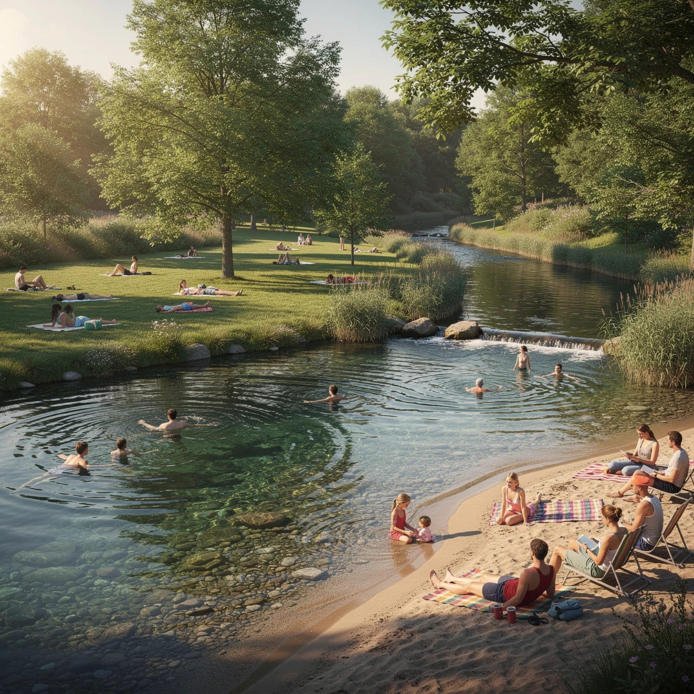 Natürlich baden: Das Naturfreibad Mettmann im Stadtwald erleben