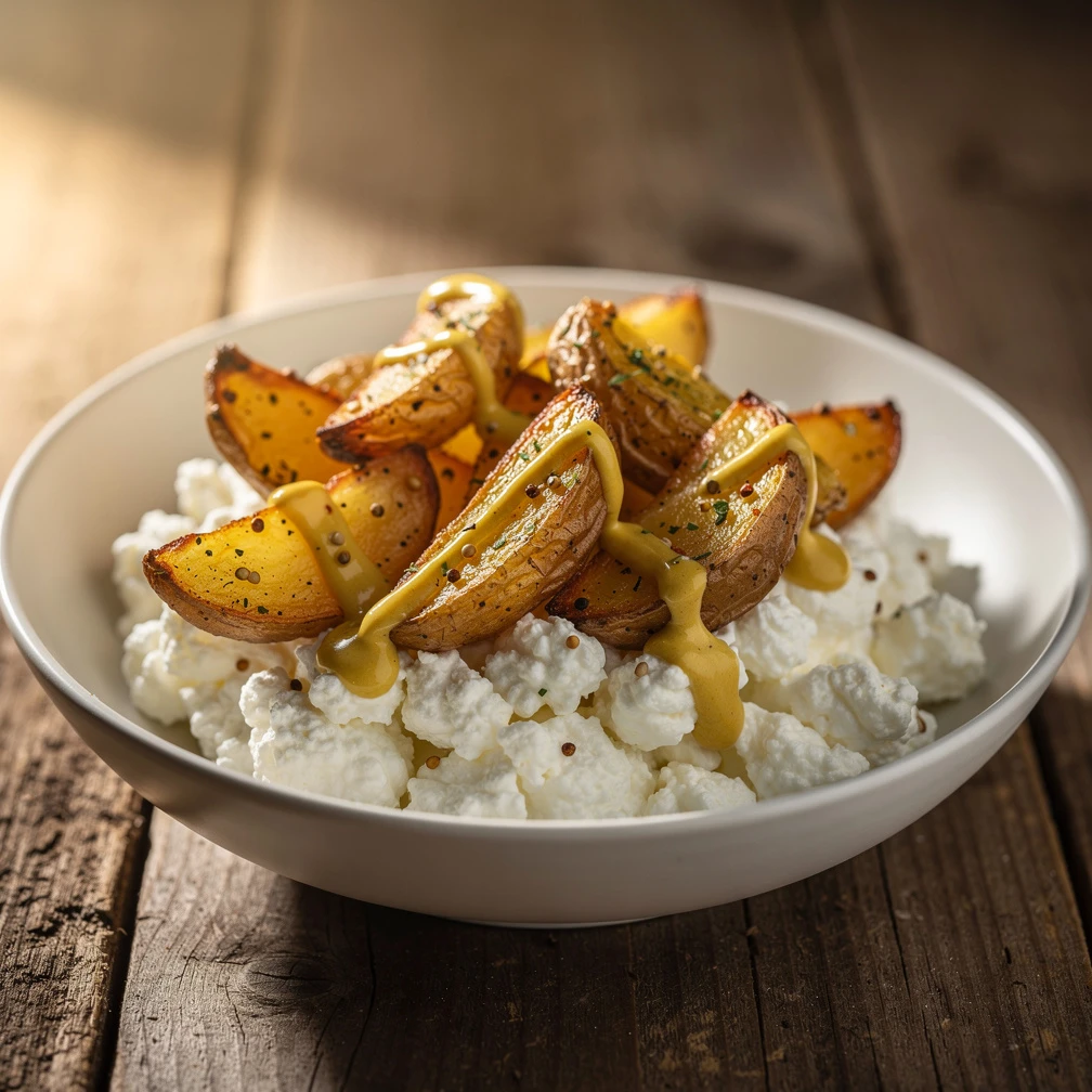 Hüttenkäse-Bowl mit Hähnchen: Protein-Rezept