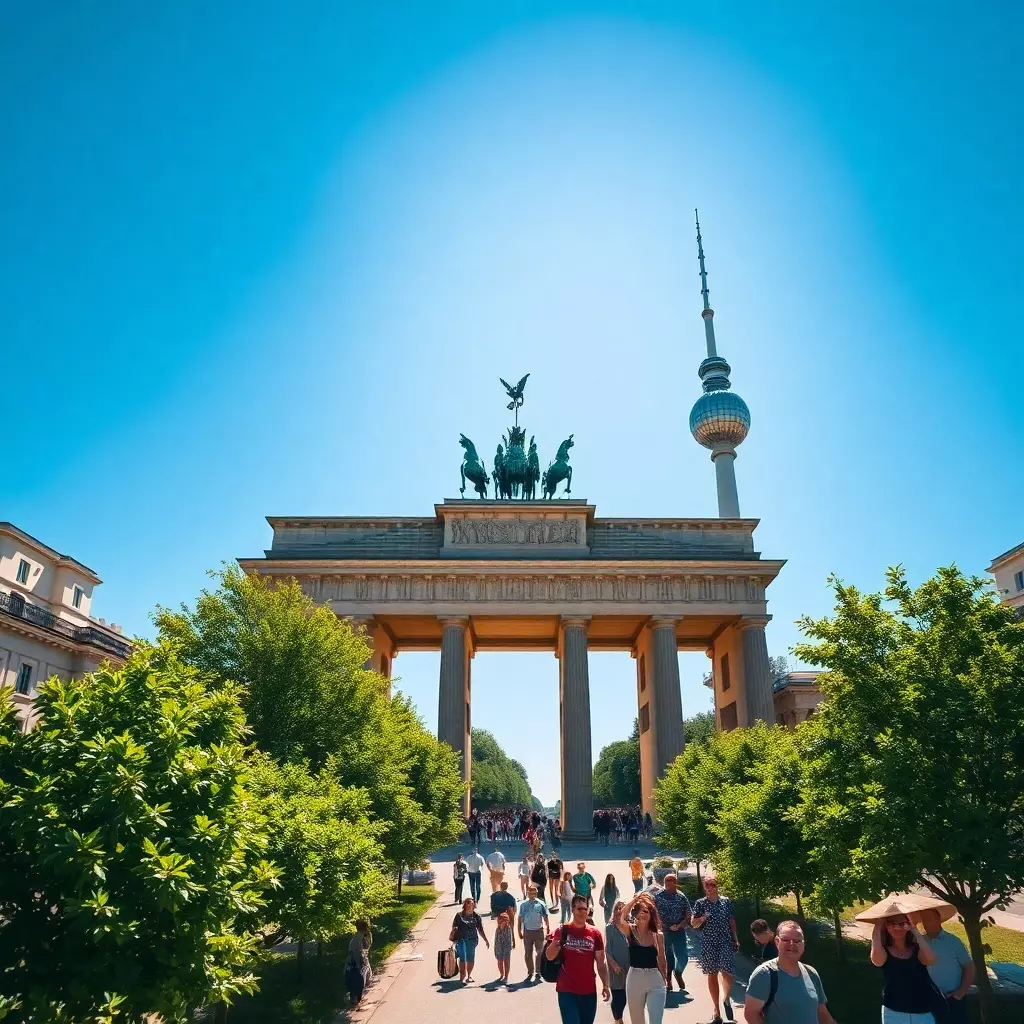 Berliner Denkmäler im Sommer