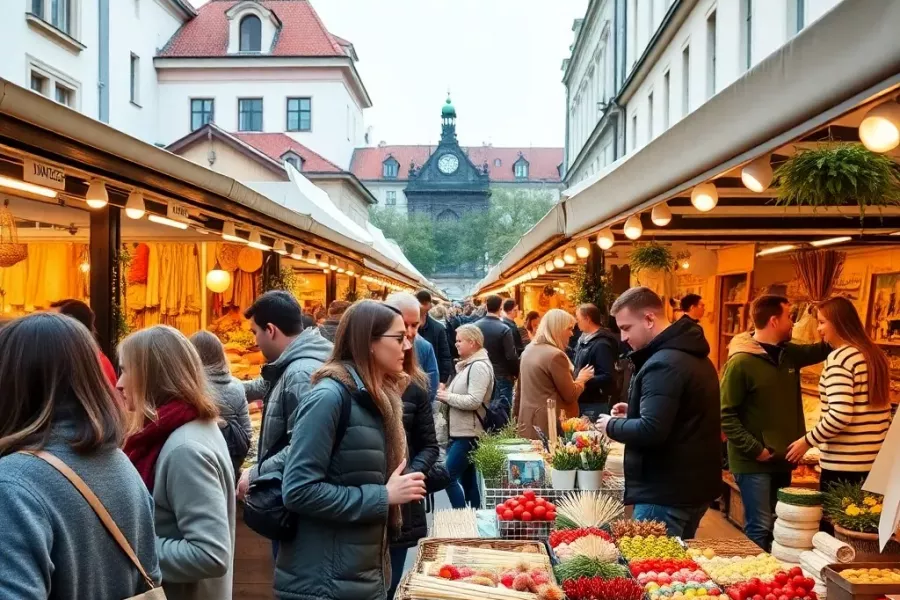 Handwerkskunst Markt am Viktualienmarkt in München