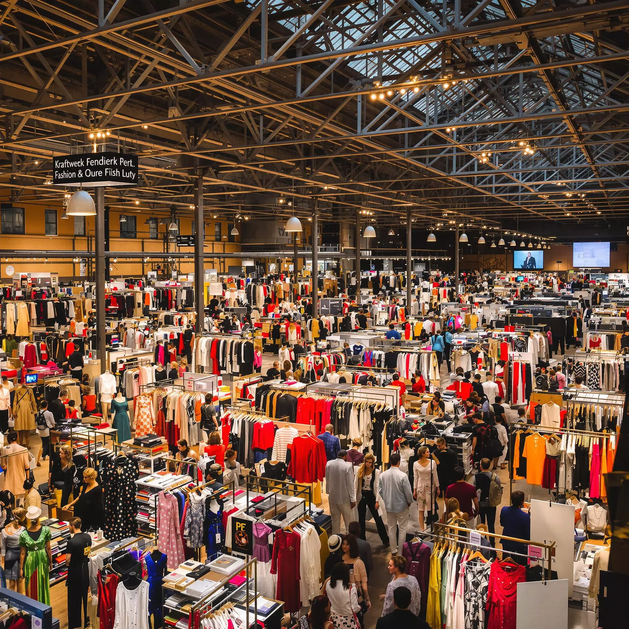 Vintage Mode und Design auf dem Designmarkt im Kraftwerk Berlin