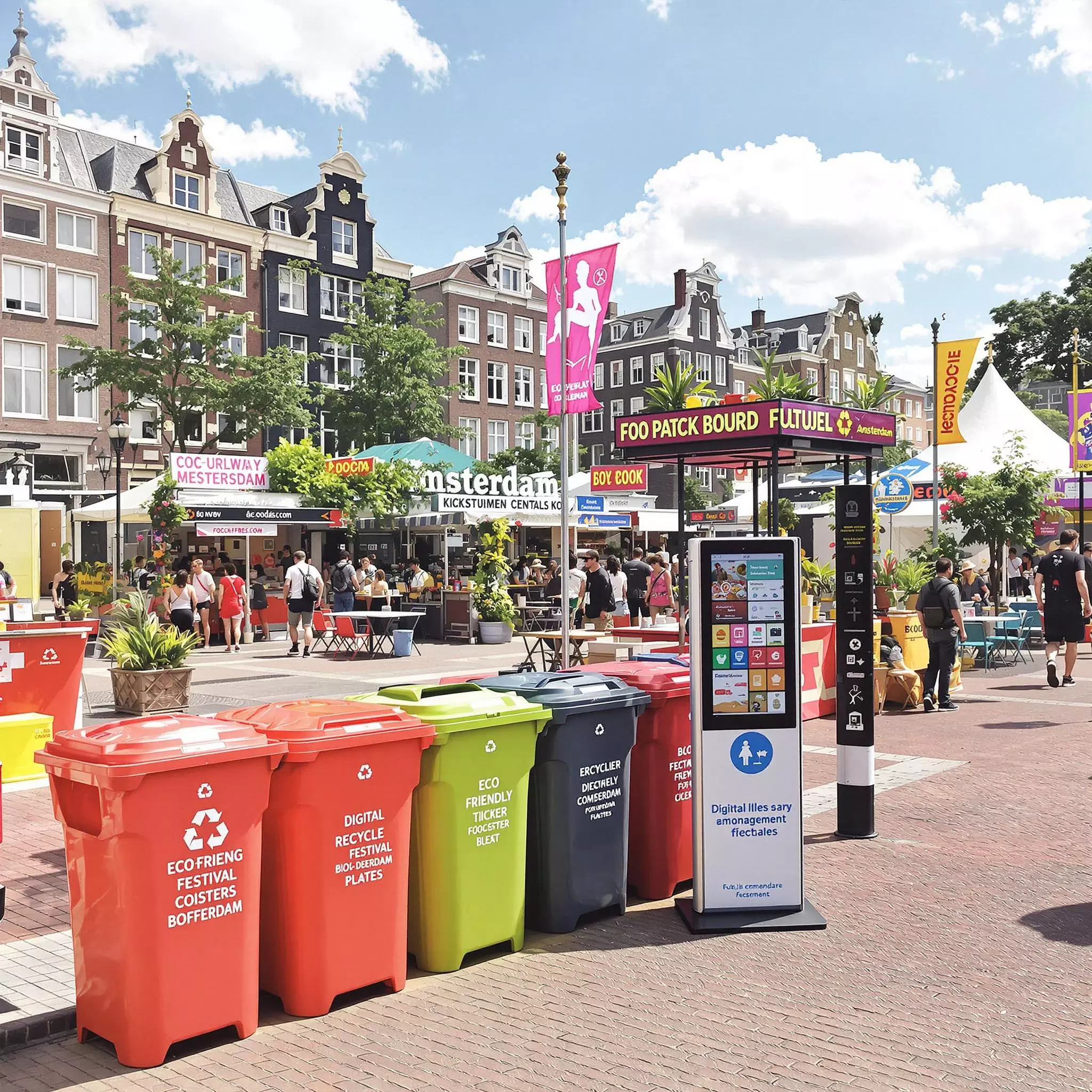 Abfallreduzierung bei Festivals in Amsterdam