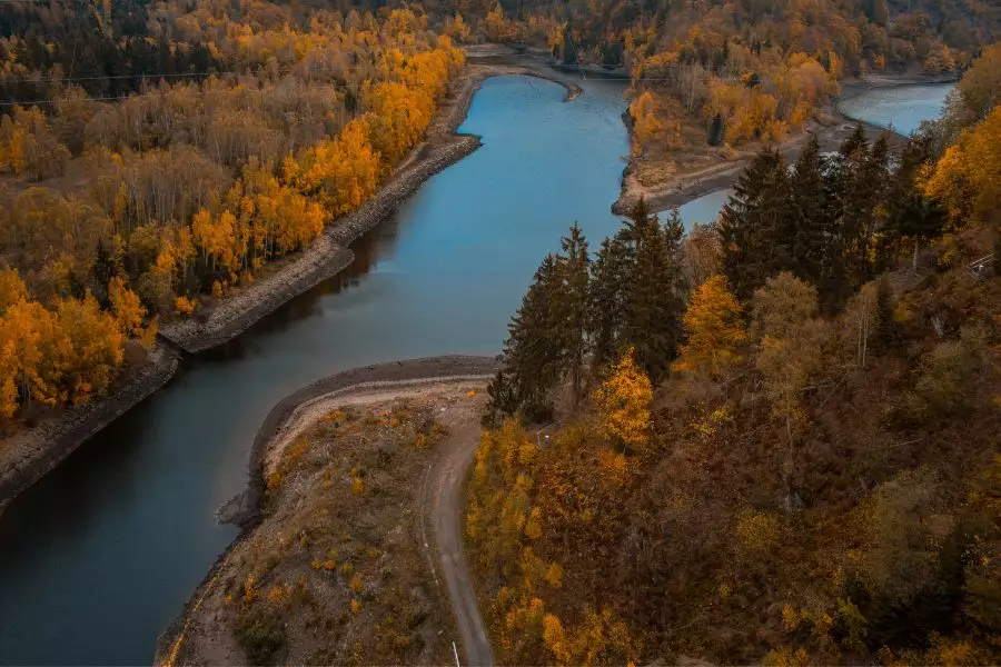 Harz RT Hängeseilbrücke Aussicht Brocken wandern