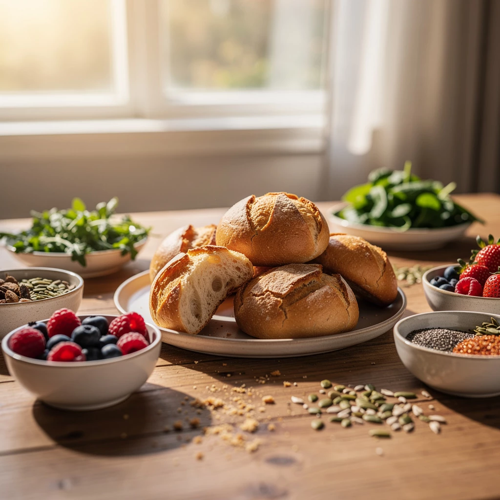 Sonntagsbrötchen mit Superfood – Knusprig, nährend und voller Energie