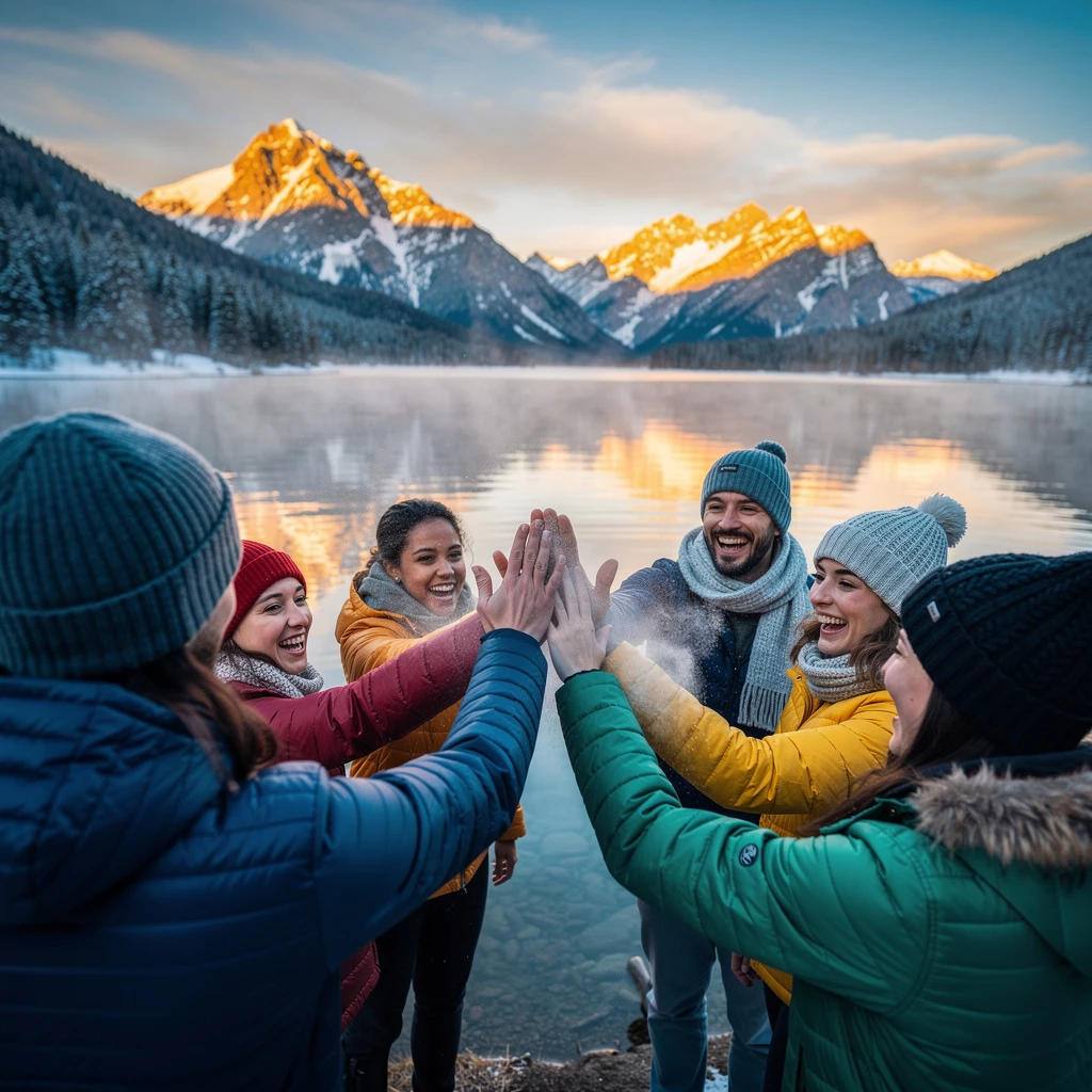Eisbaden mit Klimatherapeutin Simone Reiter und Cold Coach Daniel Kuom: Kraft durch Kälte erleben