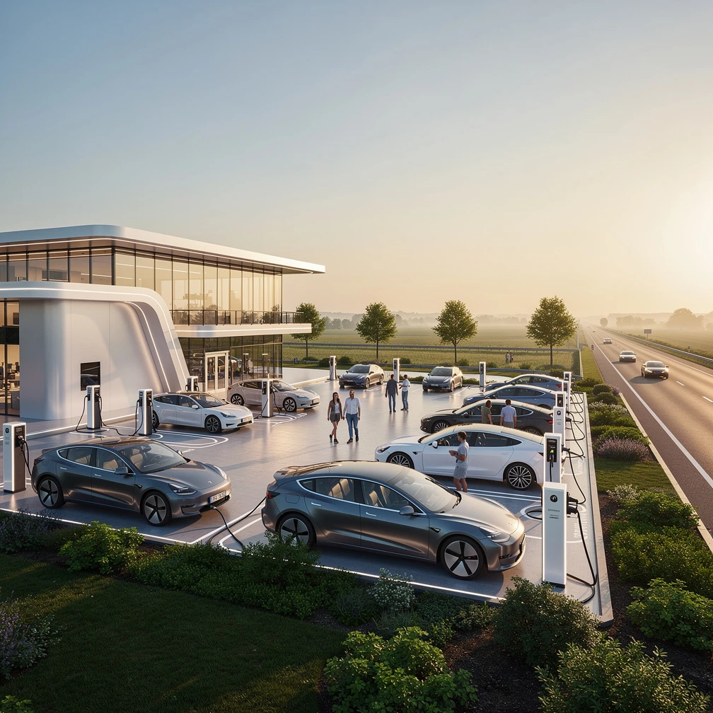 Von Düsseldorf nach München – E-Ladesäulen an der Autobahn: Wo kannst du entspannt und schnell laden?