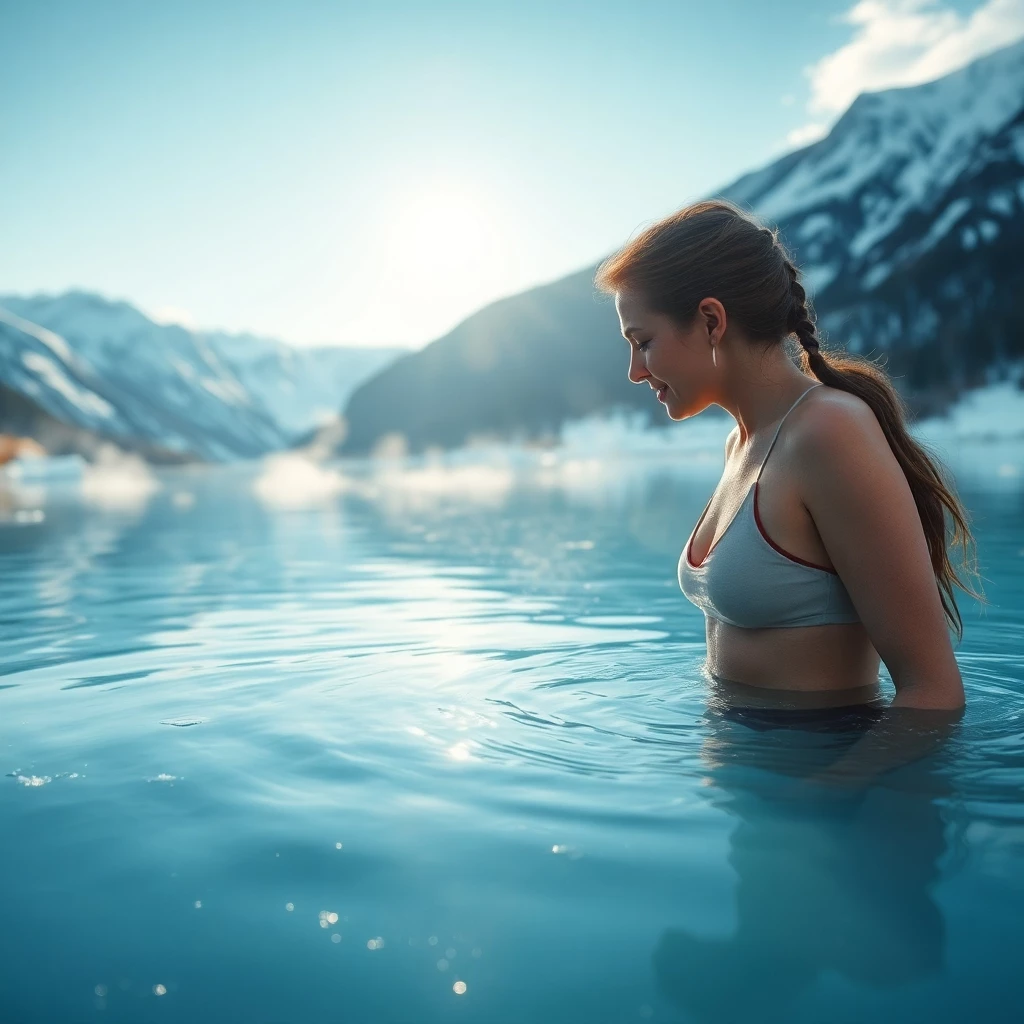 Gesundheit durch Eisbaden in der Natur
