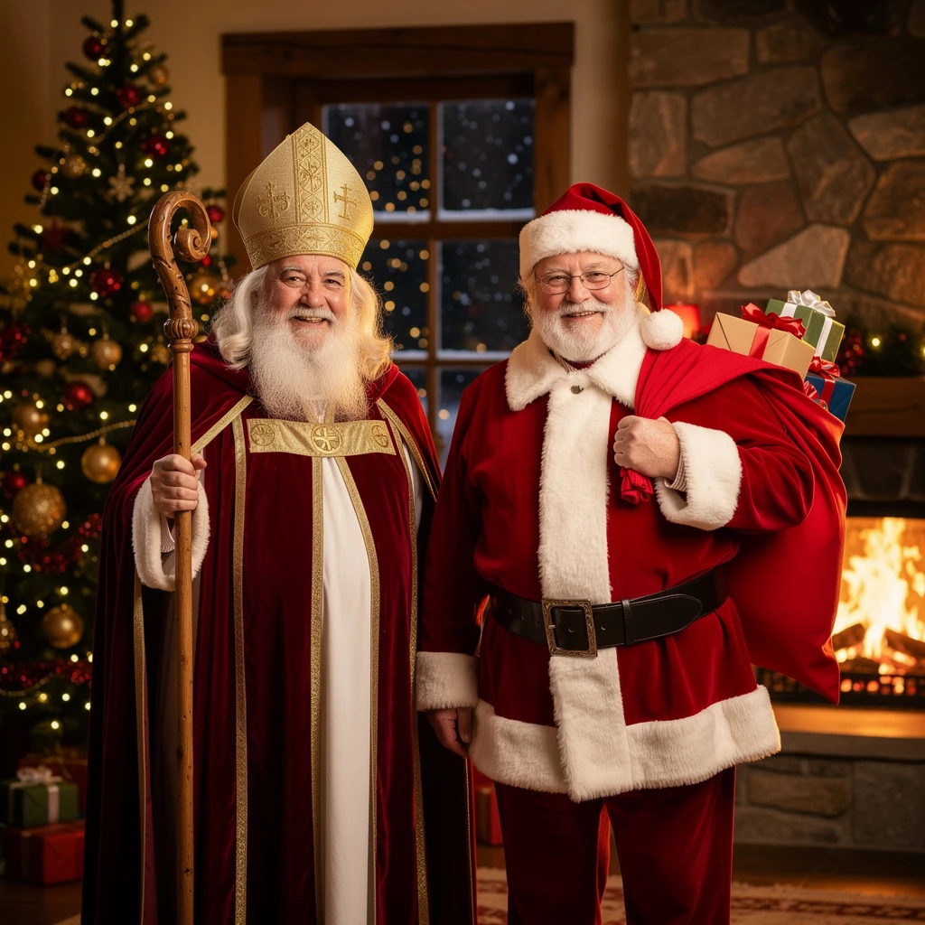 Wer ist eigentlich der Nikolaus und wer der Weihnachtsmann?