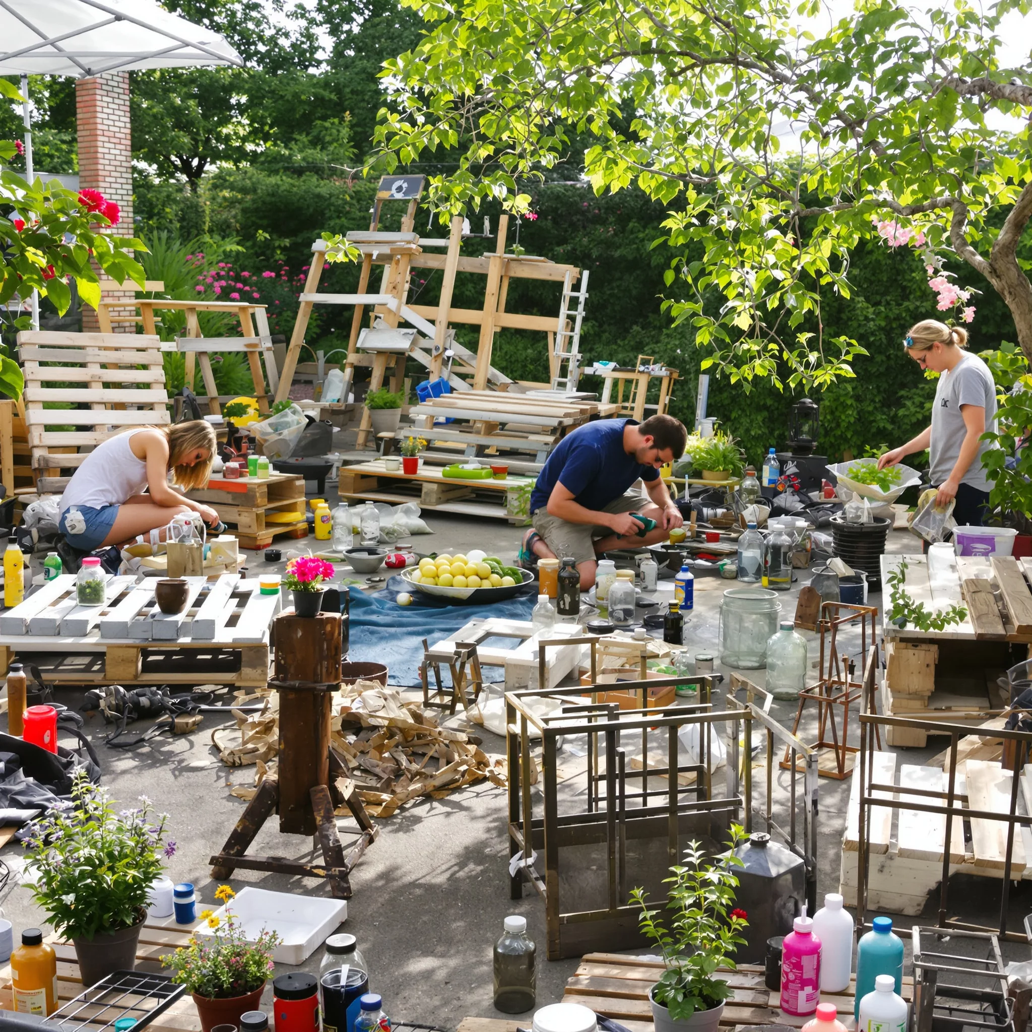 Do-it-yourself & smarte Upcycling-Ideen: Selbstbauprojekte für Garten, Camping und Freizeit