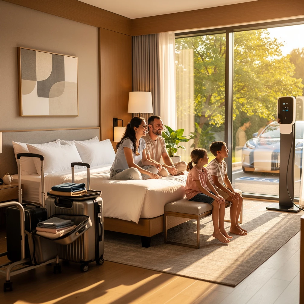 Mit dem E-Auto in den Urlaub: Hotels und Ladestationen clever planen