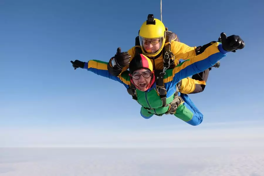 Schwarzwald Villingen Fallschirmspringen Adrenalin Erlebnis Faszination