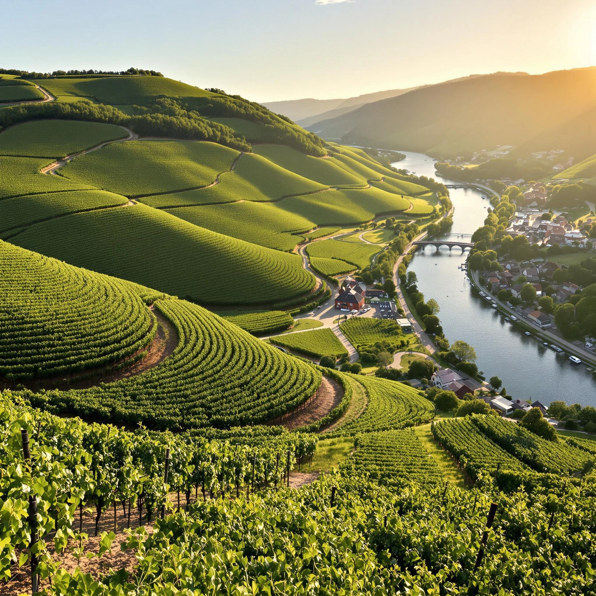 Die Moselschleife bei Bremm: Spektakuläre Aussicht auf die Weinberge