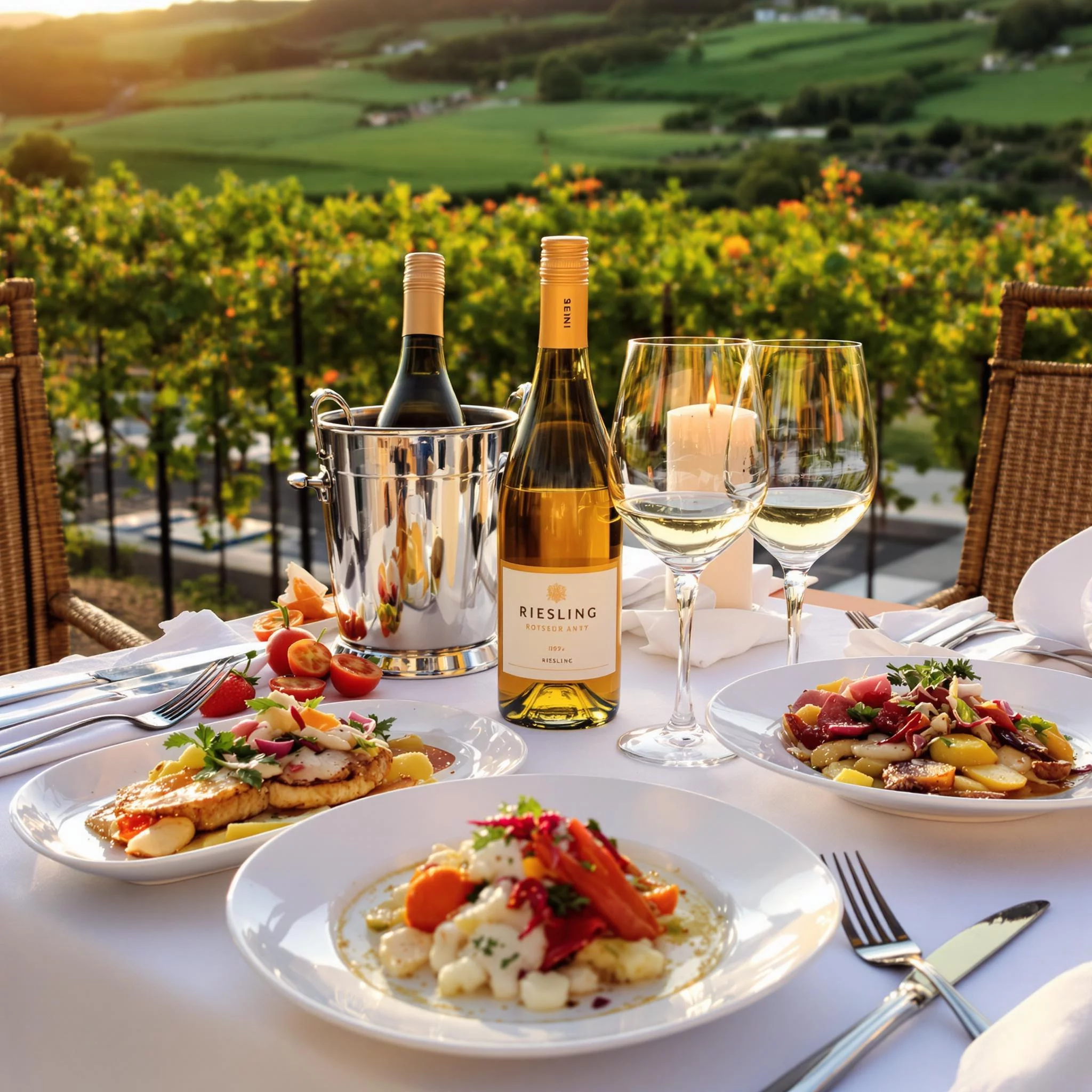 Gourmet-Dinner-auf-Terrasse-im-Mosel