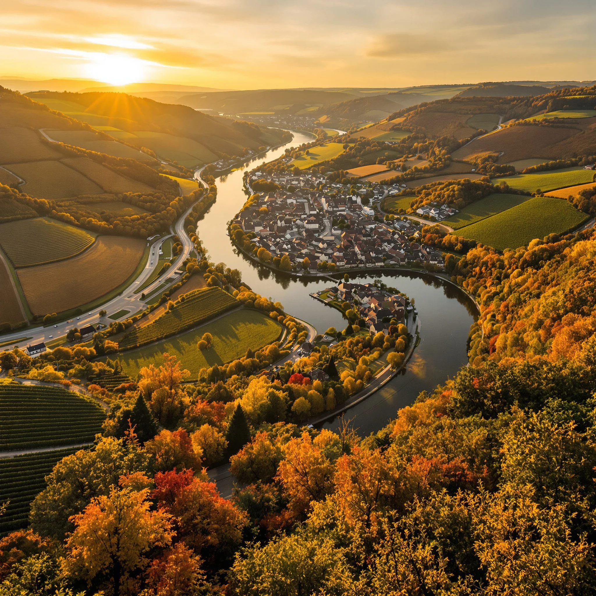 Wanderung durch die Weinregion um Trittenheim
