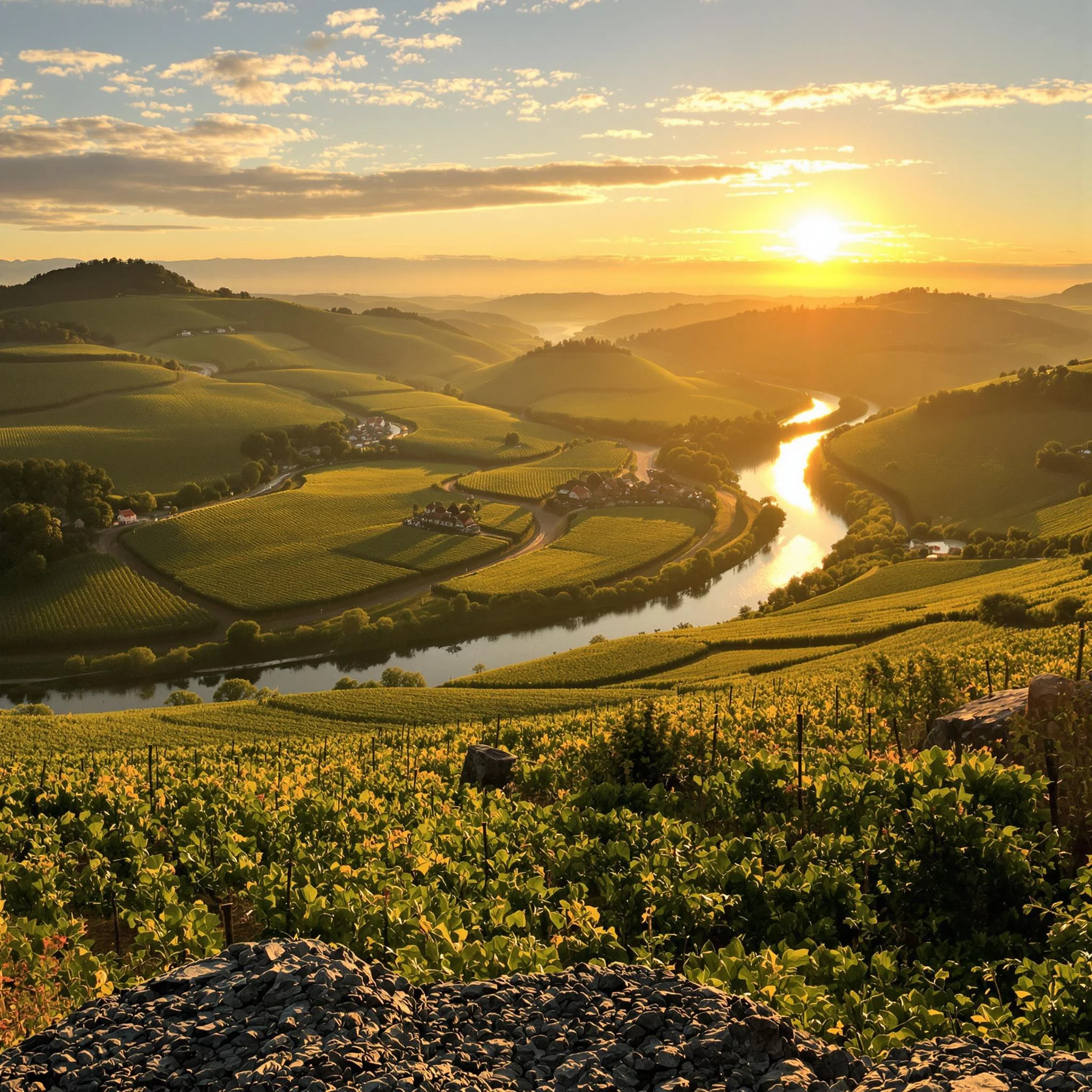 Die Moselschleife bei Bremm: Spektakuläre Aussicht auf die Weinberge