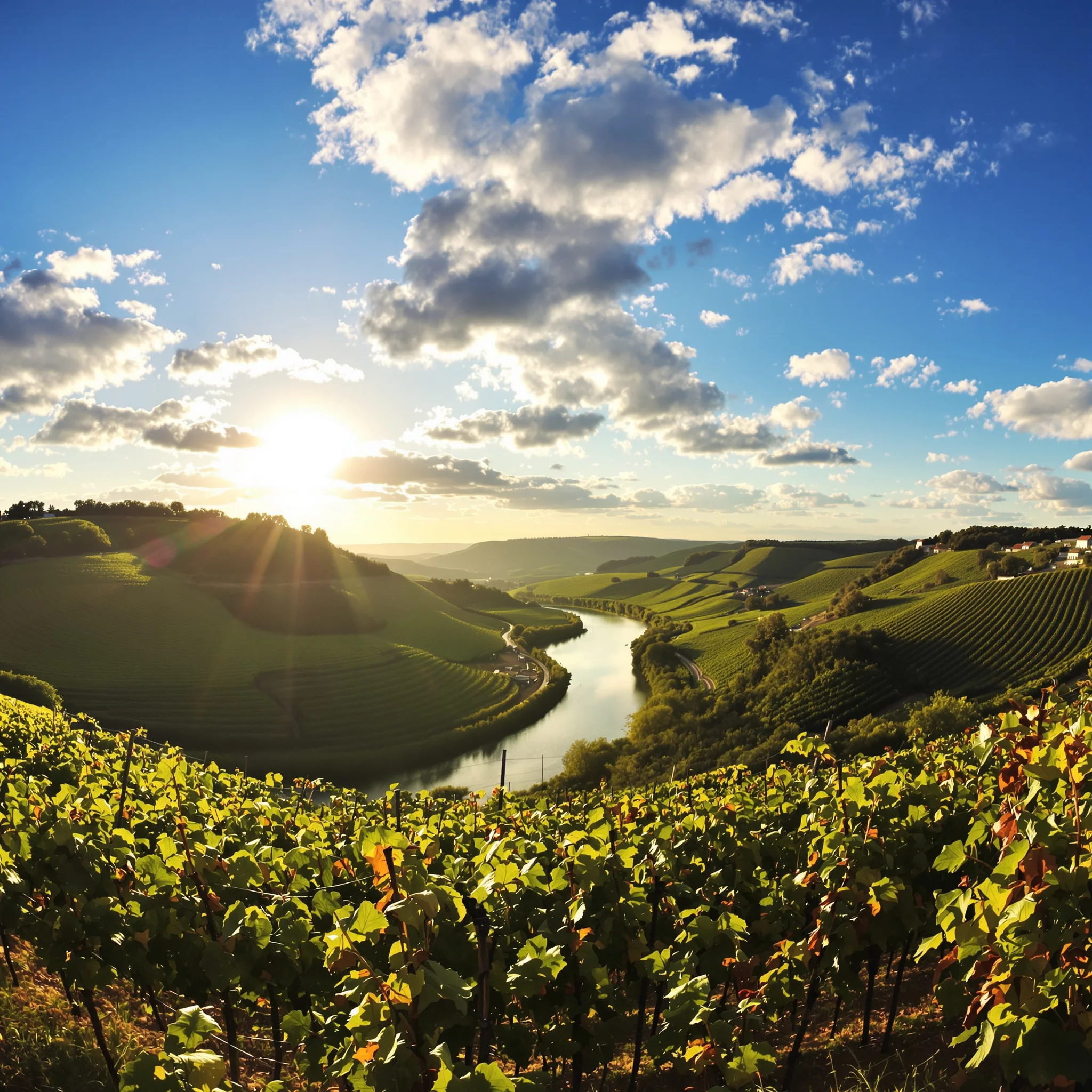 Moselschleife bei Bremm: Spektakuläre Aussicht auf Weinberge