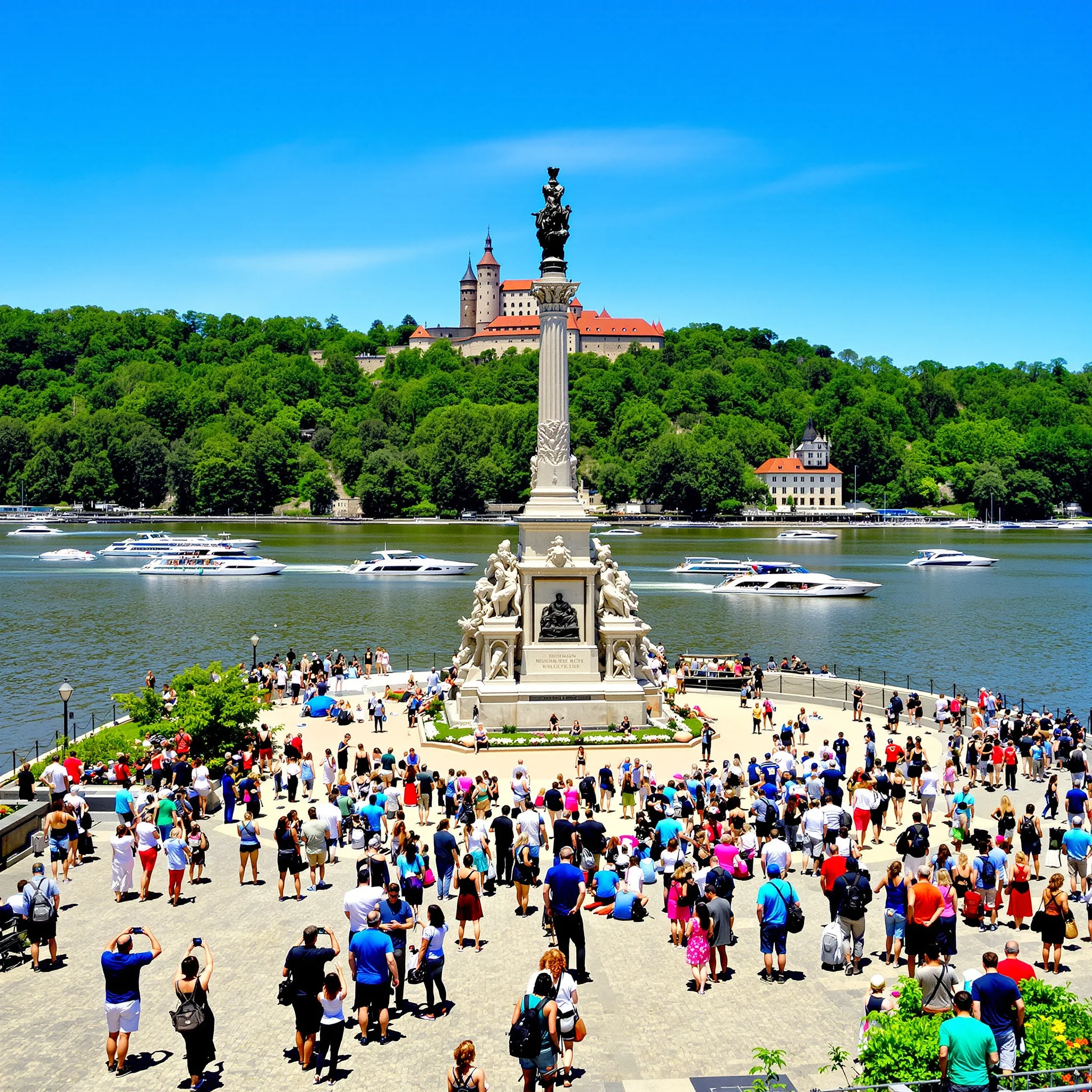 Deutsches Eck Koblenz: Treffpunkt von Rhein und Mosel