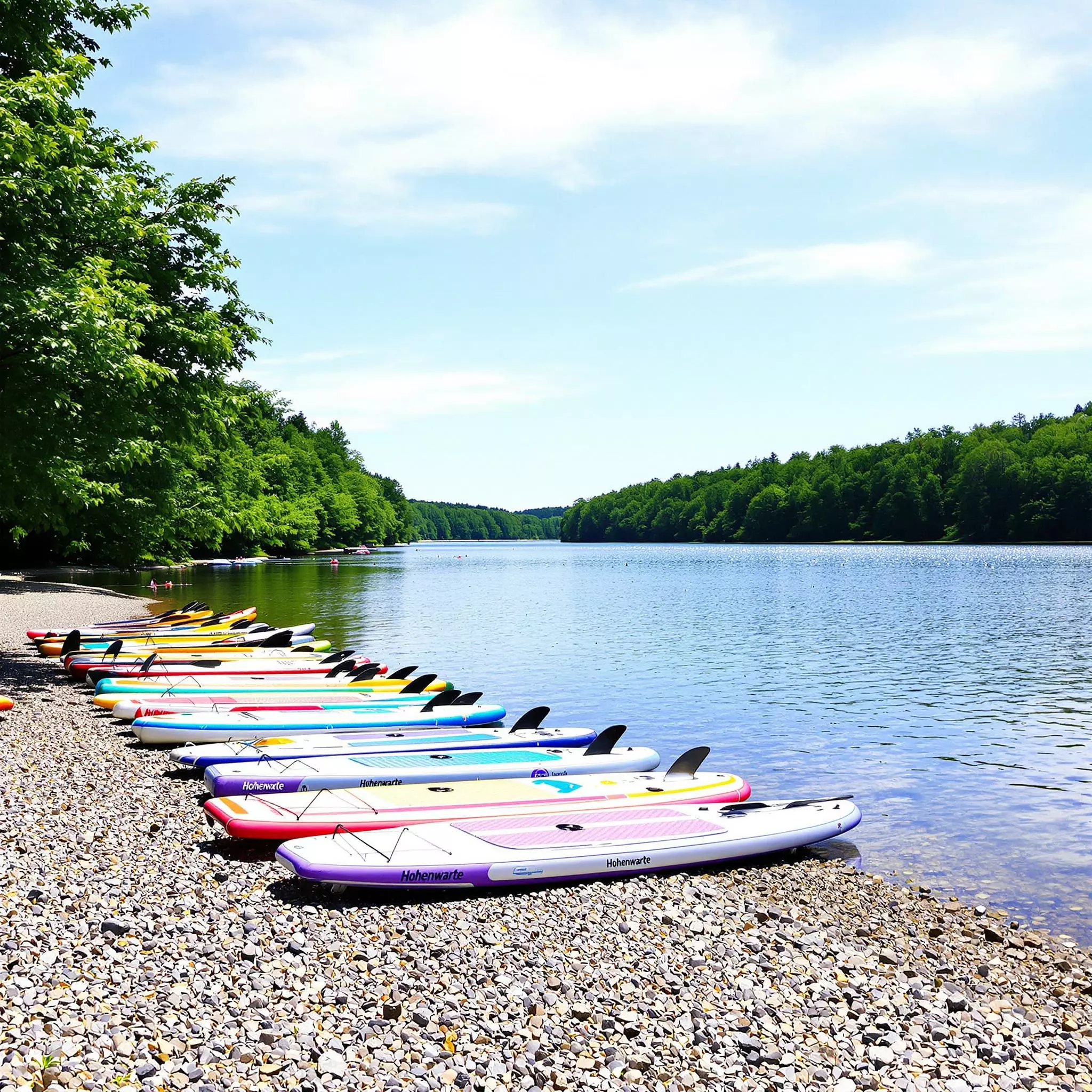 Stand-Up-Paddling auf dem Hohenwarte-Stausee