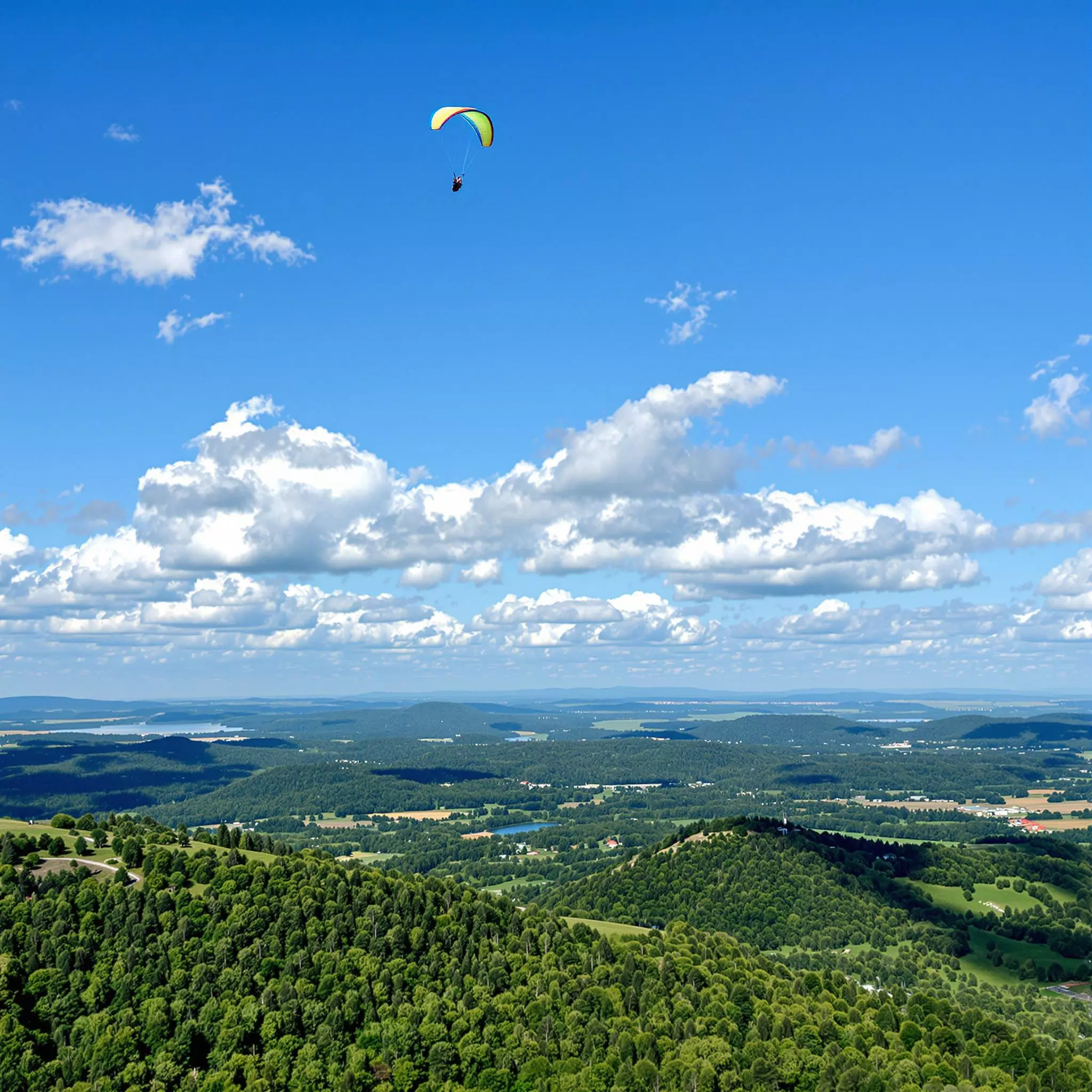 Gleitschirmfliegen über den Inselsberg: Ein atemberaubendes Abenteuer