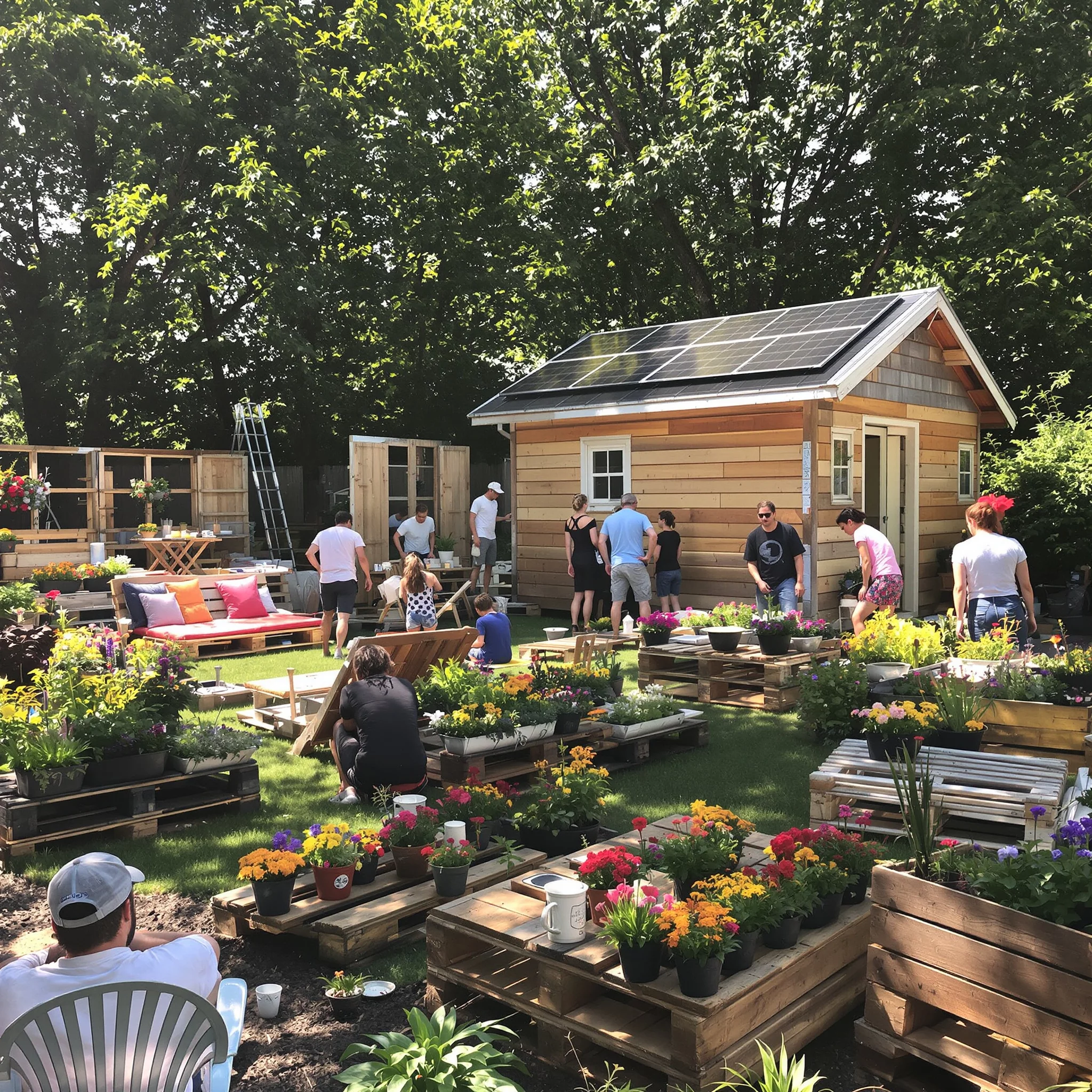Do-it-yourself & smarte Upcycling-Ideen: Nachhaltige Selbstbauprojekte für Garten, Camping und Freizeit