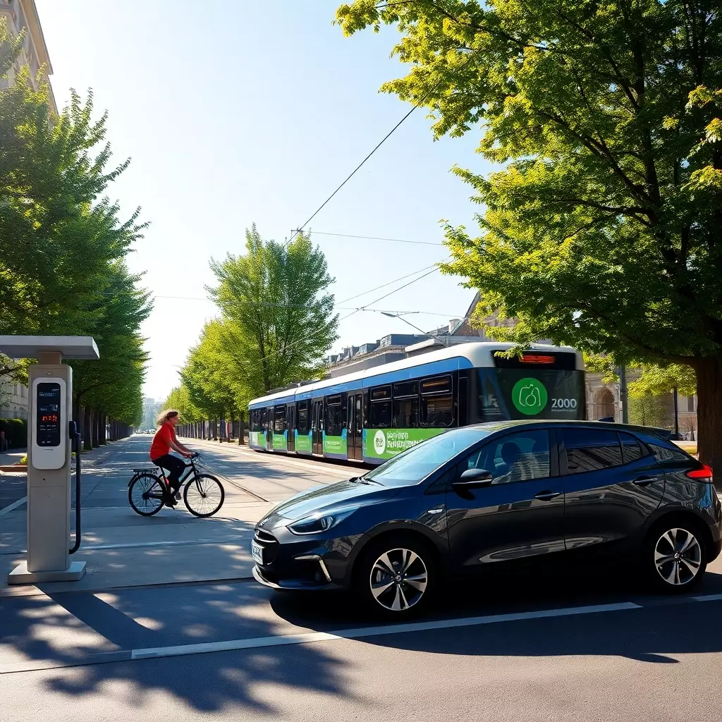 Umweltbewusste Verkehrsmittel
