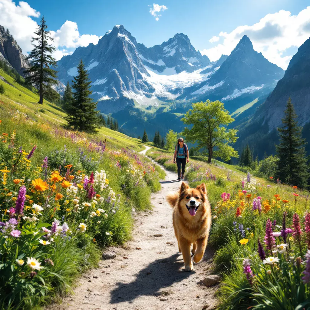 Geführte Hundewanderungen in den Bergen