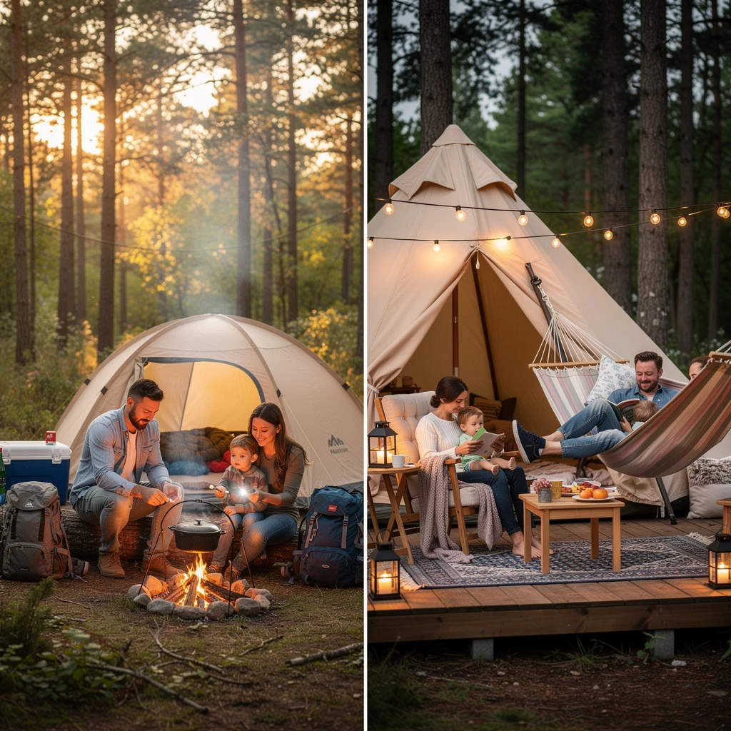 Camping vs Glamping: Familienurlaub mit Kindern richtig wählen