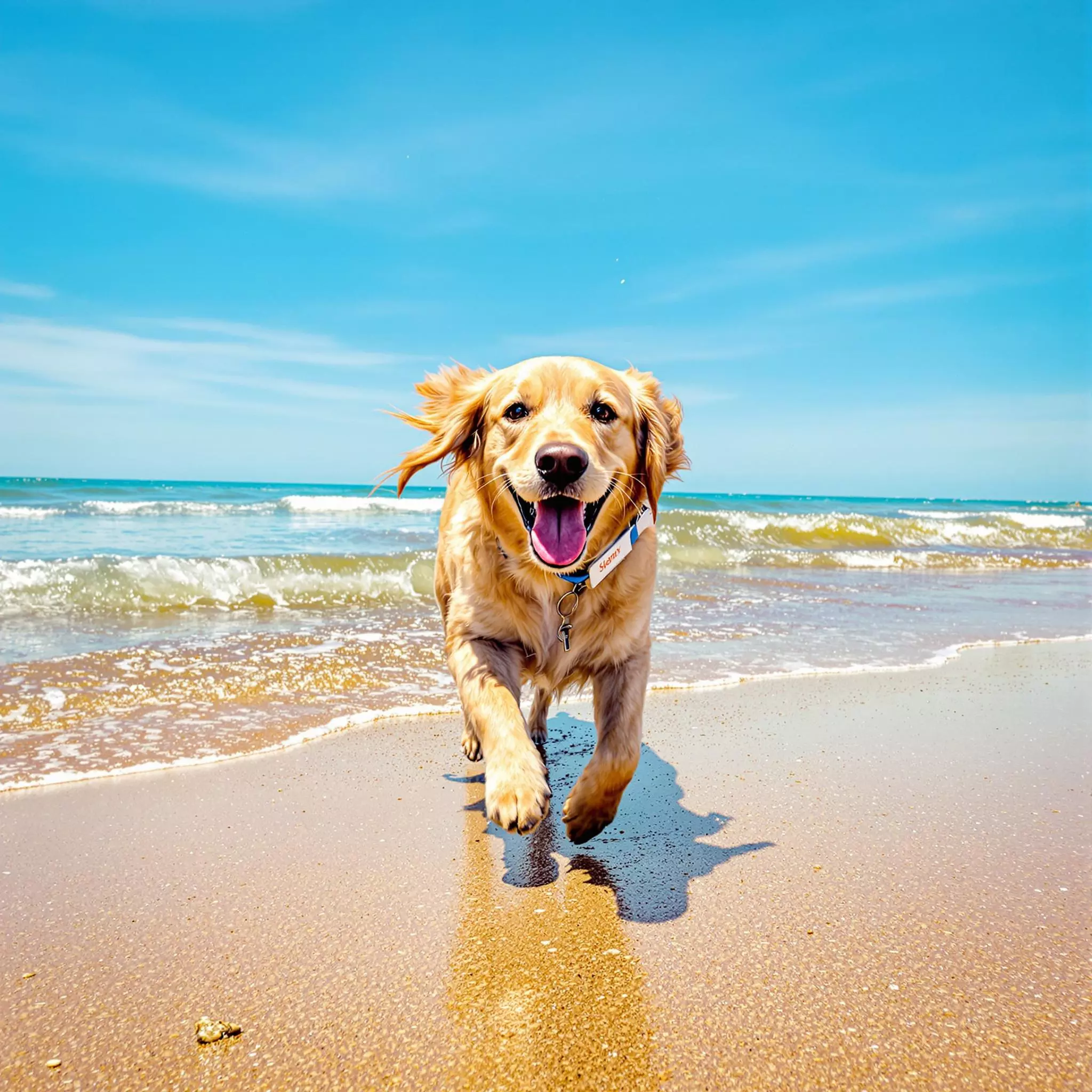 Schutz und Pflege des Hundes vor Sonne und Salzwasser