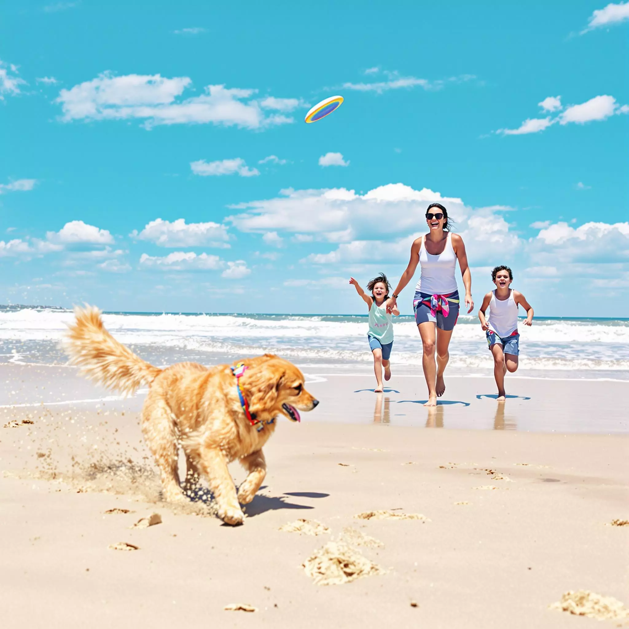 Strandspiele und Freizeitaktivitäten für Hunde