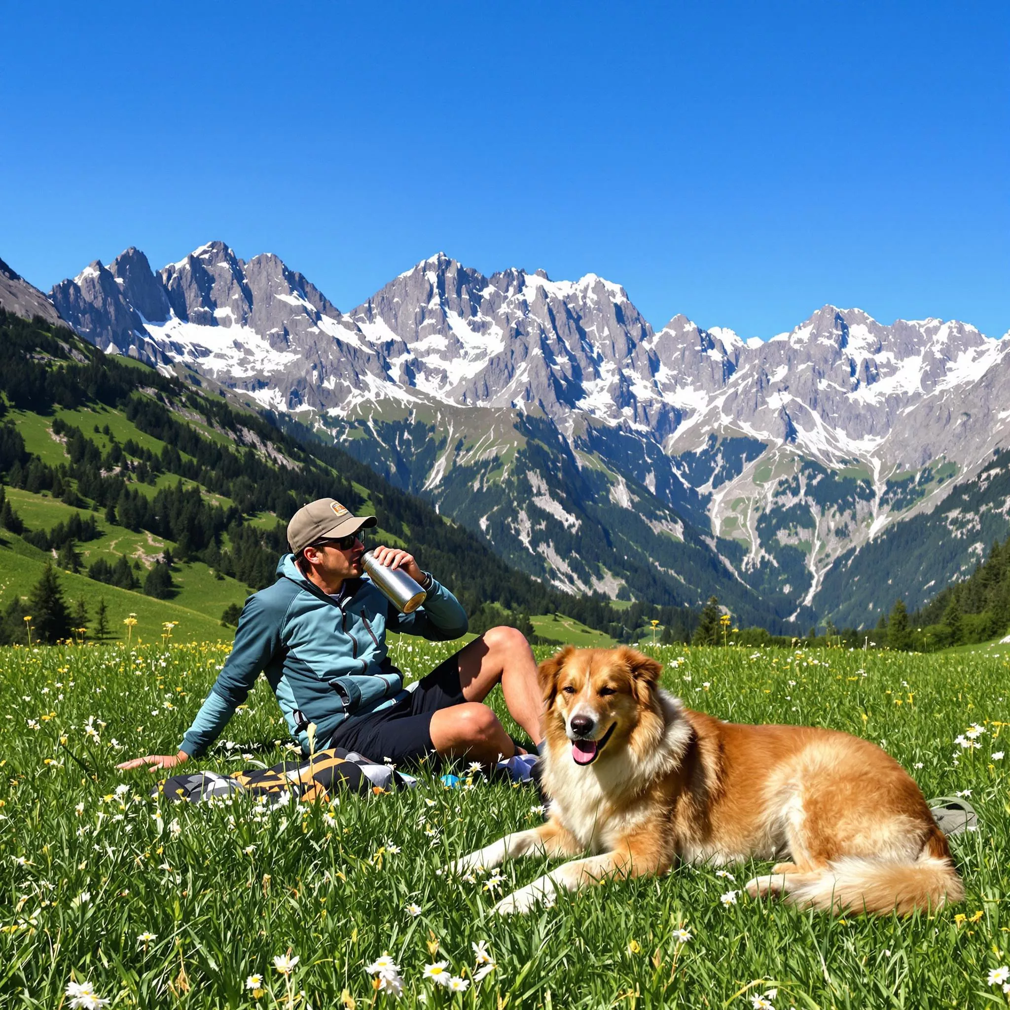 Mit dem Vierbeiner entlang versteckter Pfade in alpinen Gebieten erkunden