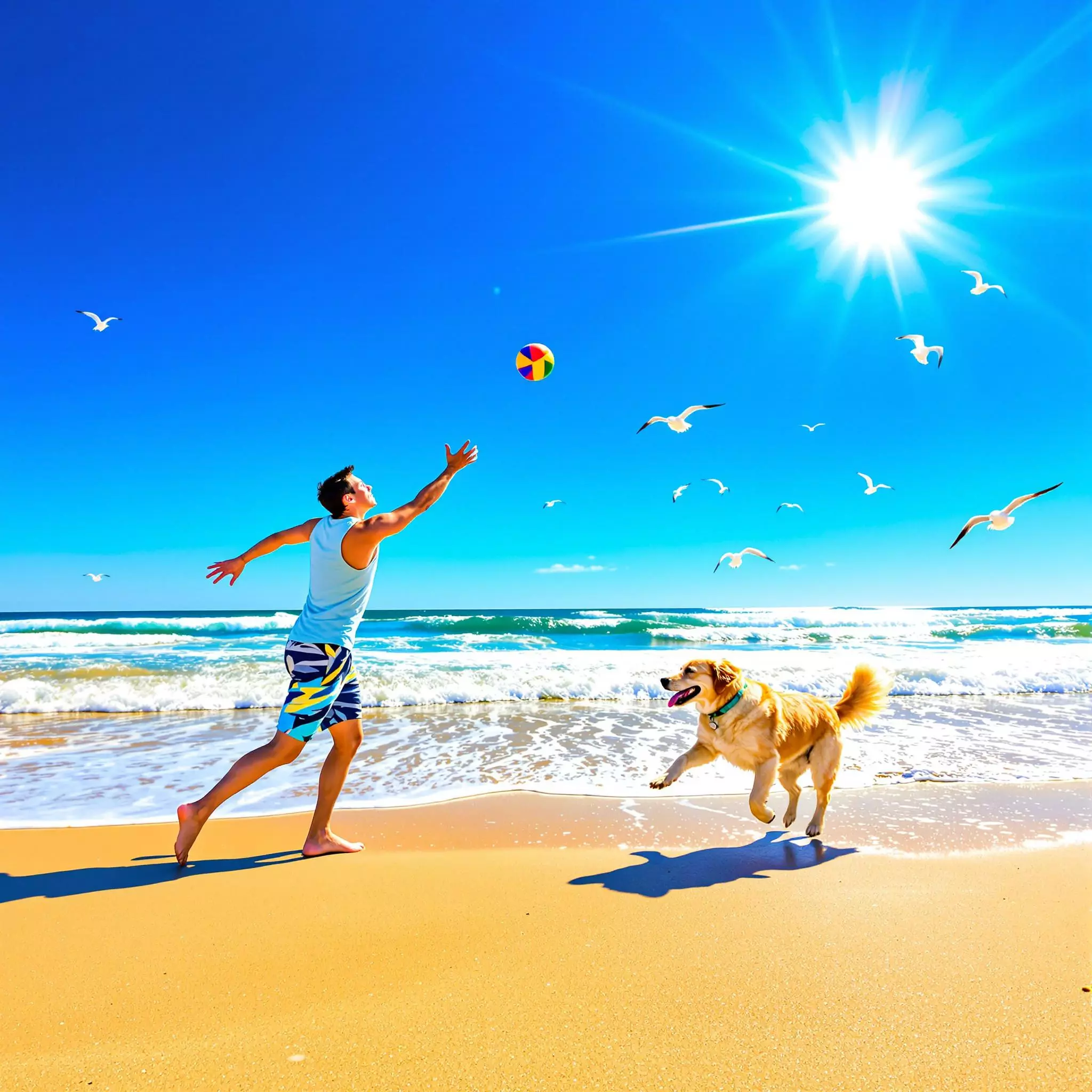 Aktivitäten mit Hund am Meer