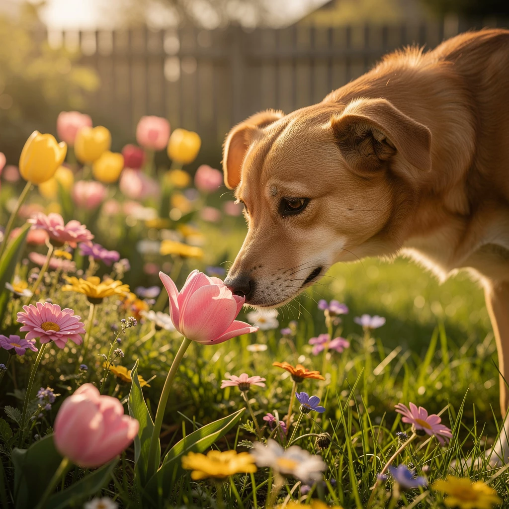 Gefahr durch Frühlingsblumen: Warum Hunde keine Blüten fressen sollten