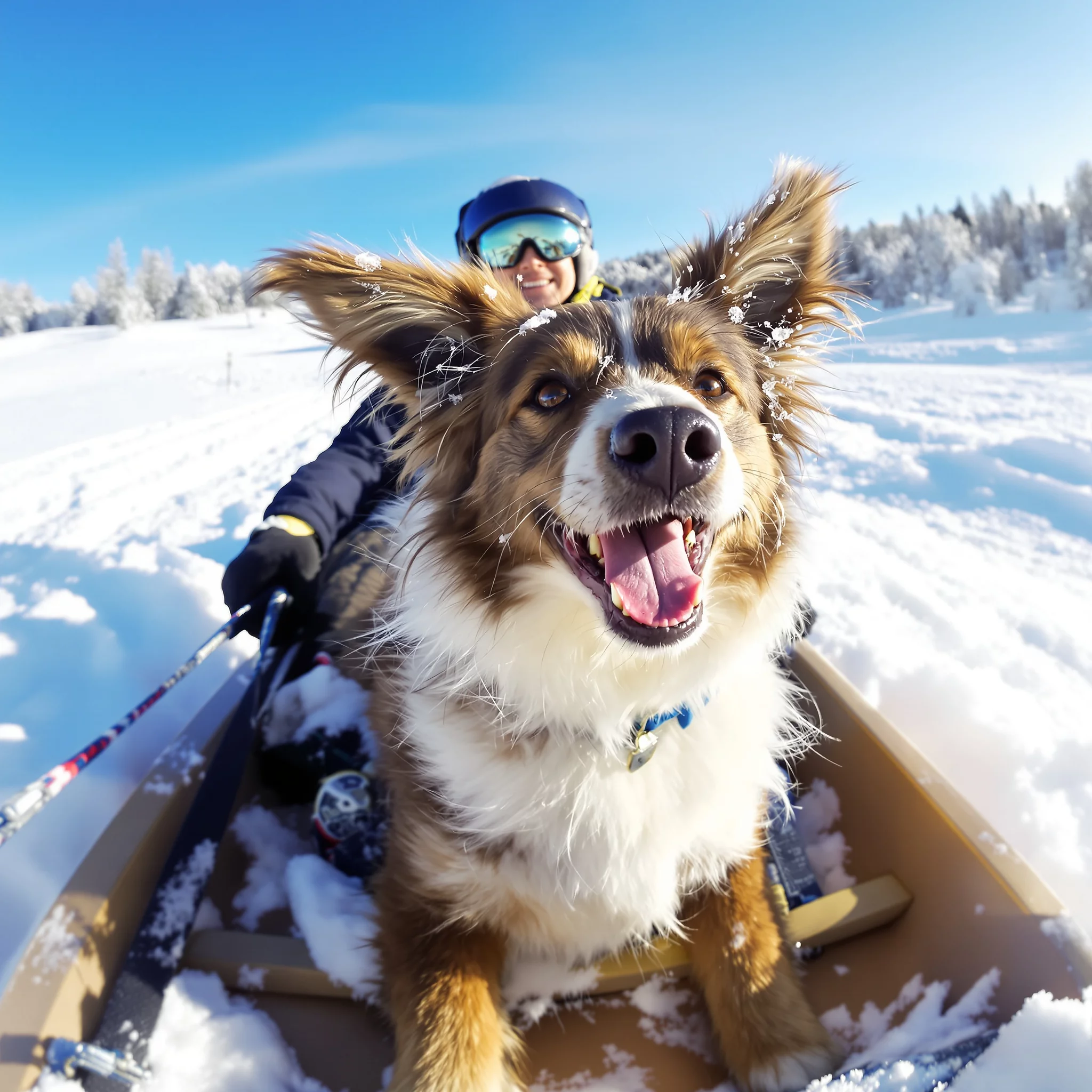 Rodeln mit Hund: Darauf solltet ihr achten!