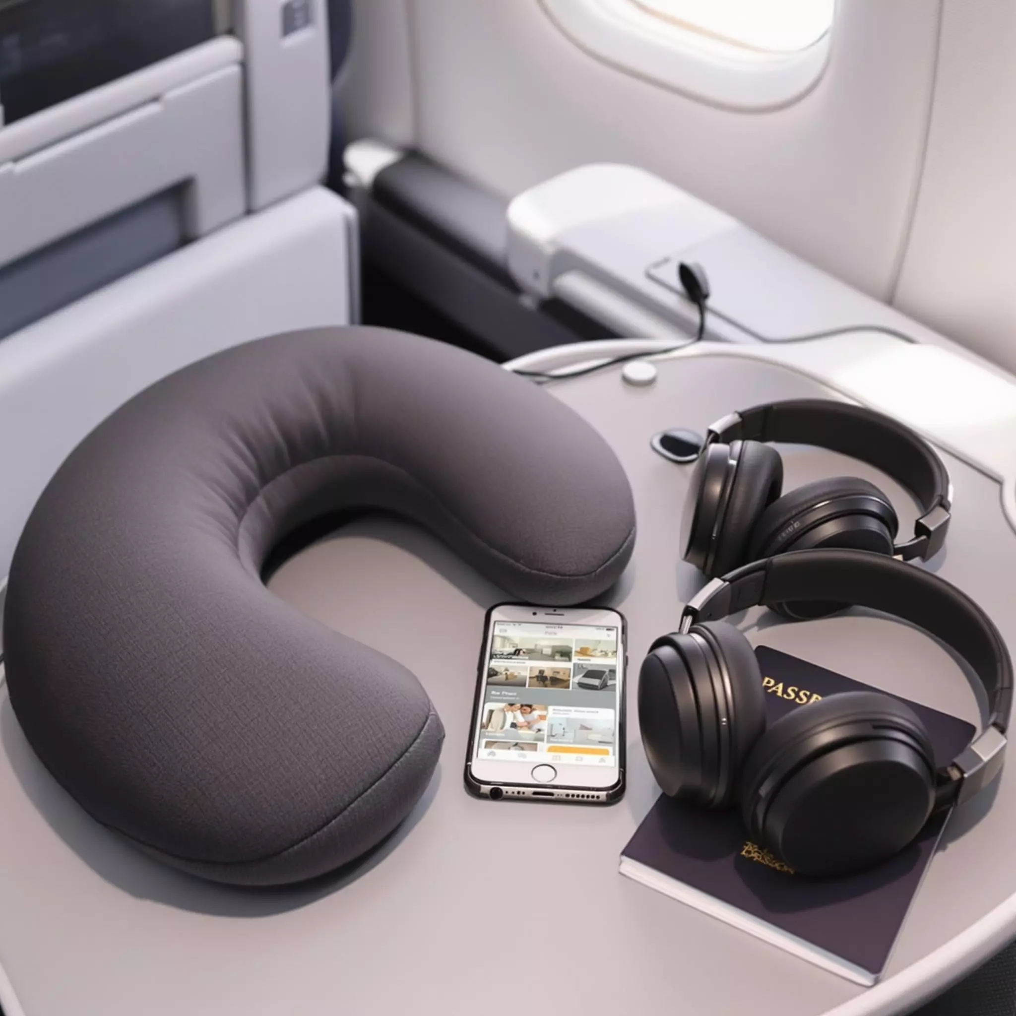 Ergonomische Nackenkissen für längere Flugzeiten