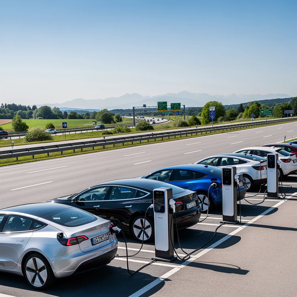 Von Düsseldorf nach München – E-Ladesäulen an der Autobahn: Schnellladen auf A3 und A9 clever meistern