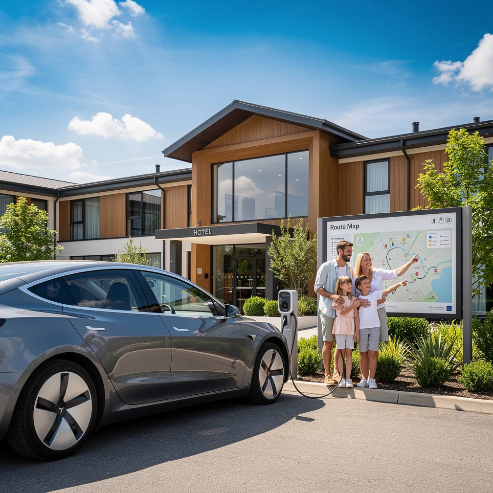 Mit dem E-Auto in den Urlaub: Hotels und Ladestationen clever planen