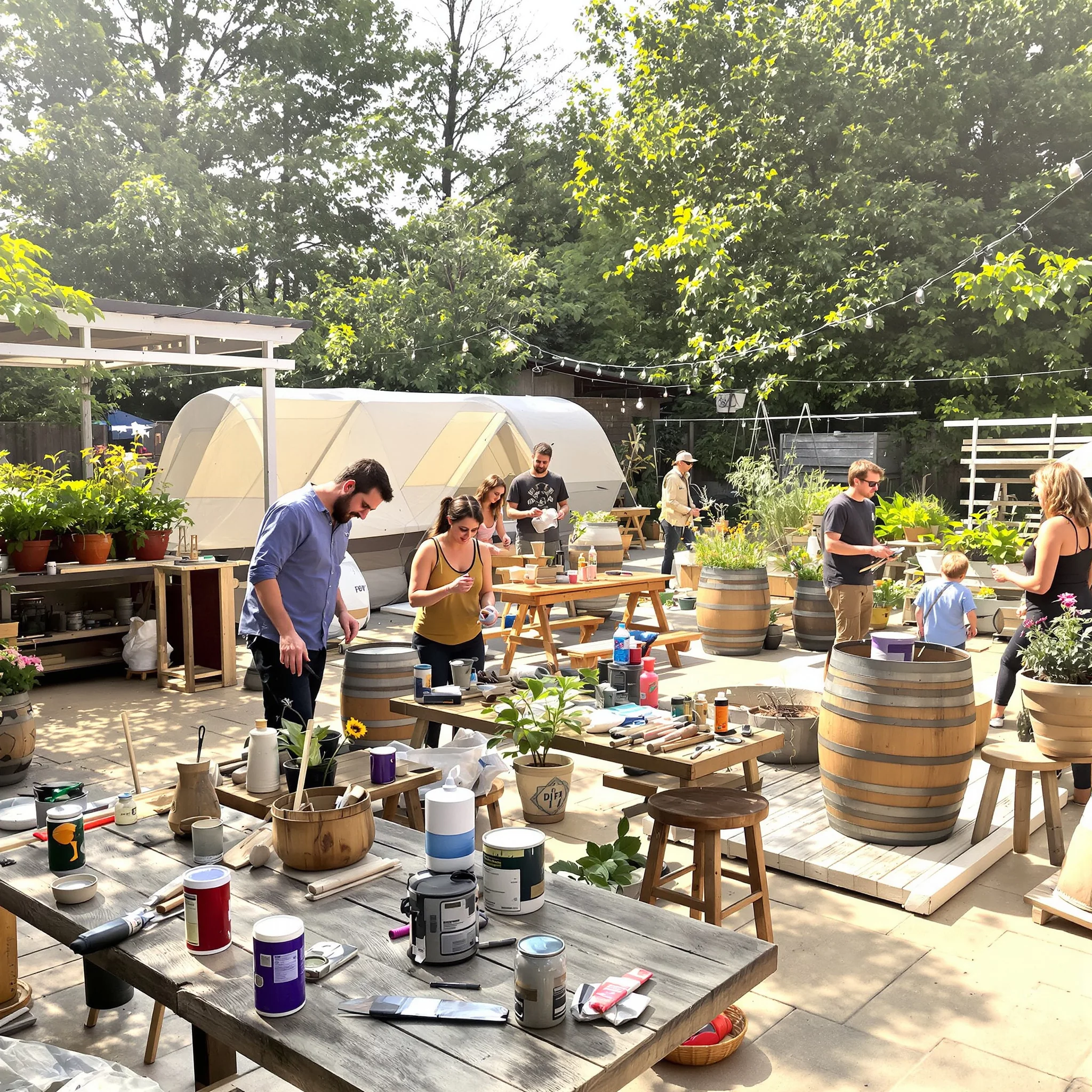Do-it-yourself & smarte Upcycling-Ideen: Nachhaltiger Selbstbau für Garten, Camping und Freizeit