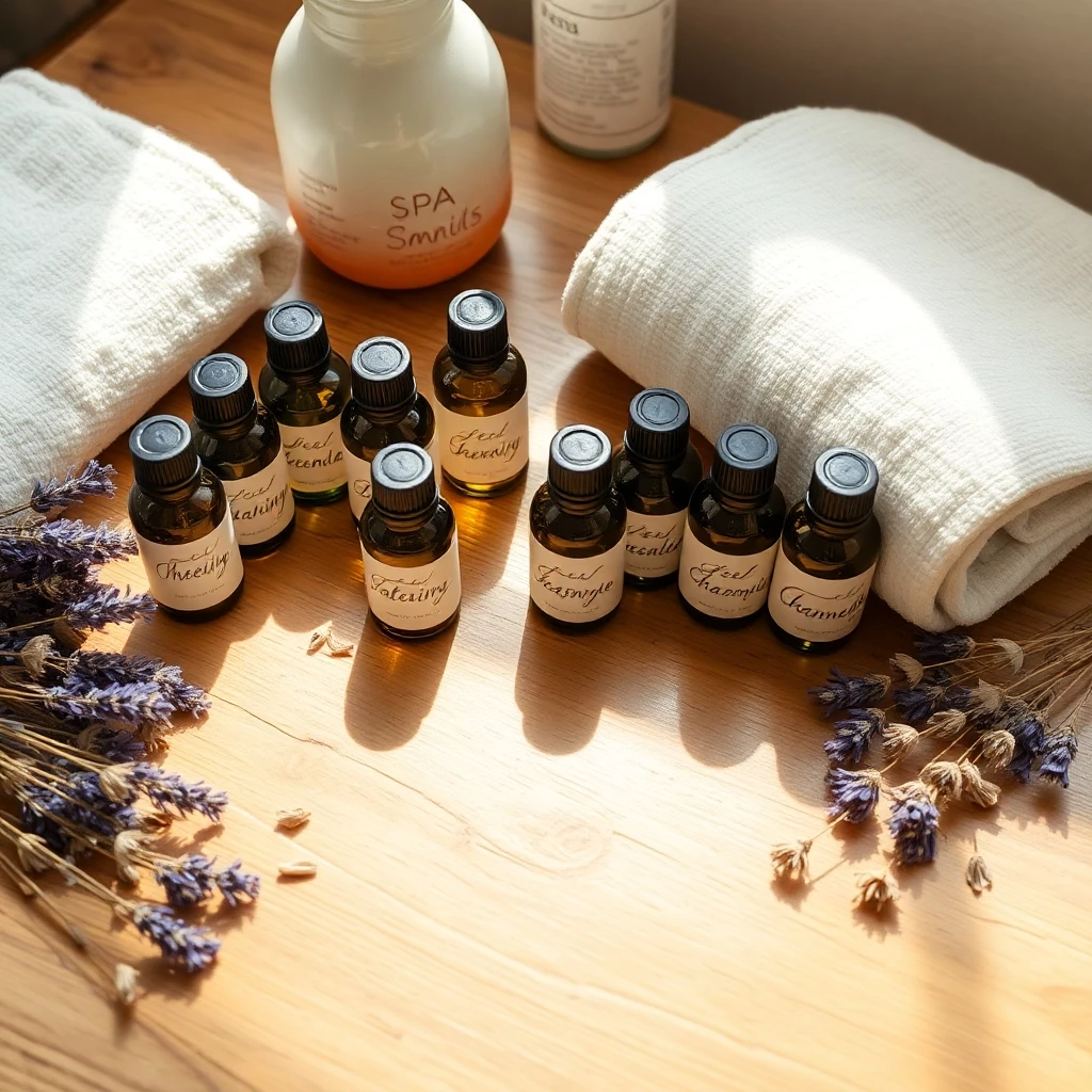 Selbstgemachte Aroma-Ölmischungen für Entspannung und innere Balance