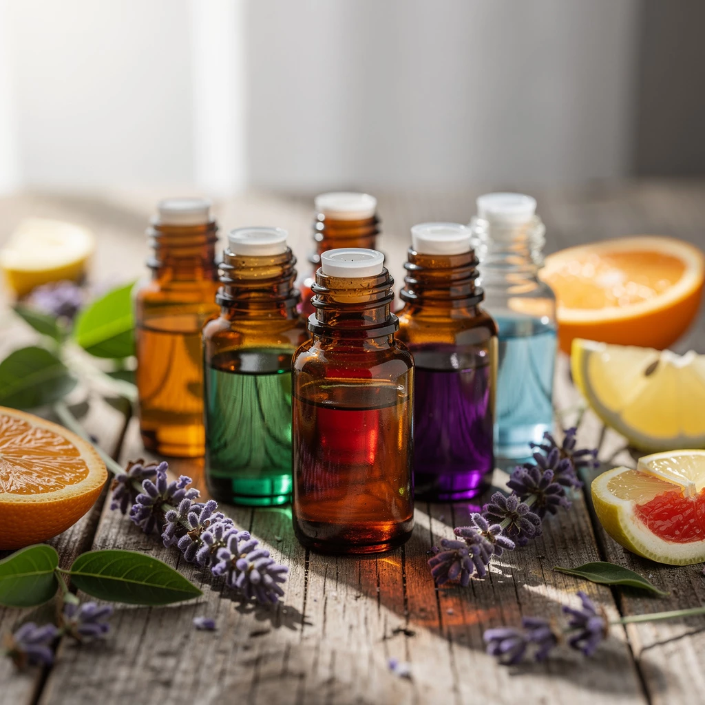 Selbstgemachte Aroma-Ölmischungen für Entspannung und innere Balance
