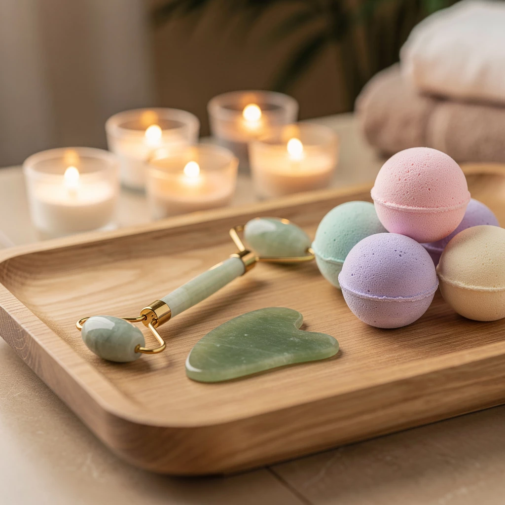 Jade-Roller, Gua Sha & Bath Bombs: Wellness-Produkte erklärt und getestet