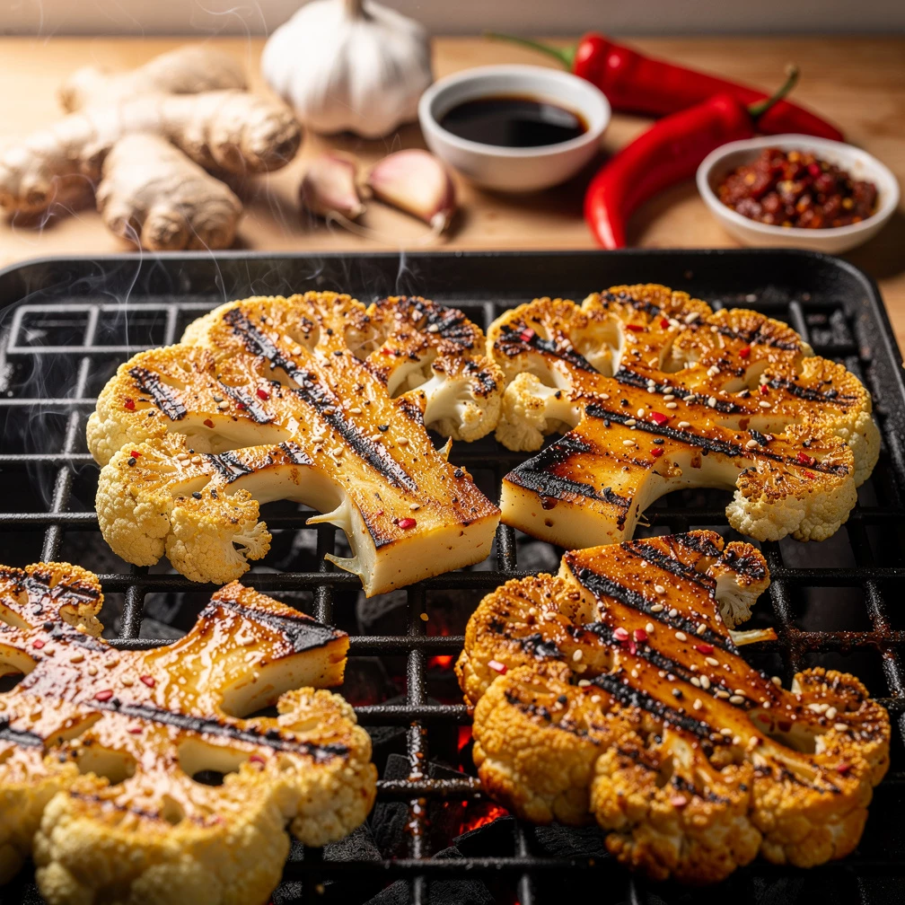Blumenkohl-Steaks Asia-Style: Das beste Rezept & feurige Marinade