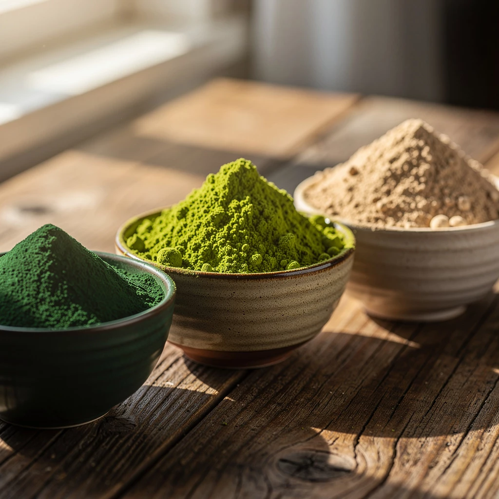 Chlorella, Moringa & Maca-Pulver: Superfoods erklärt im Ernährungslexikon