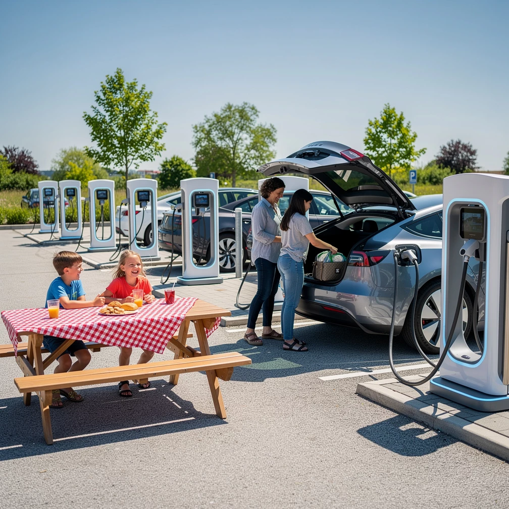Hotels und Ladestationen für den E-Auto-Urlaub clever planen