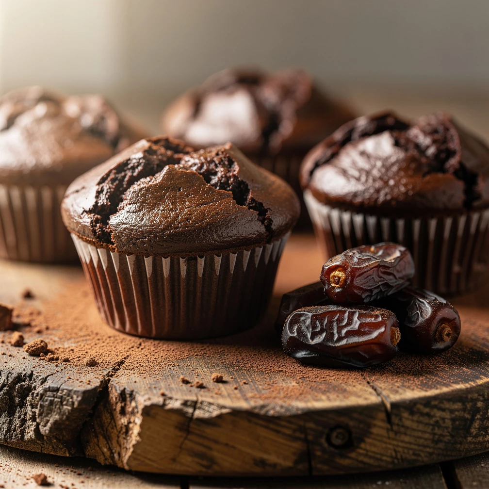 Gesunde Schokomuffins ohne Zucker und Weißmehl