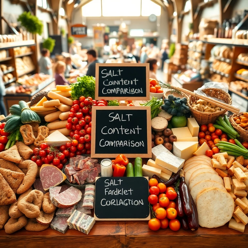 Salzgehalt in Essens-Kategorien