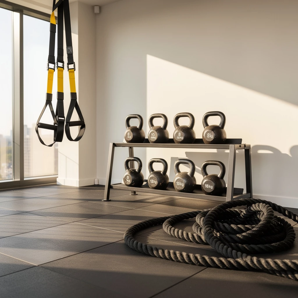TRX, Kettlebell & Battle Ropes: Trainingsgeräte im Fitness-Lexikon erklärt