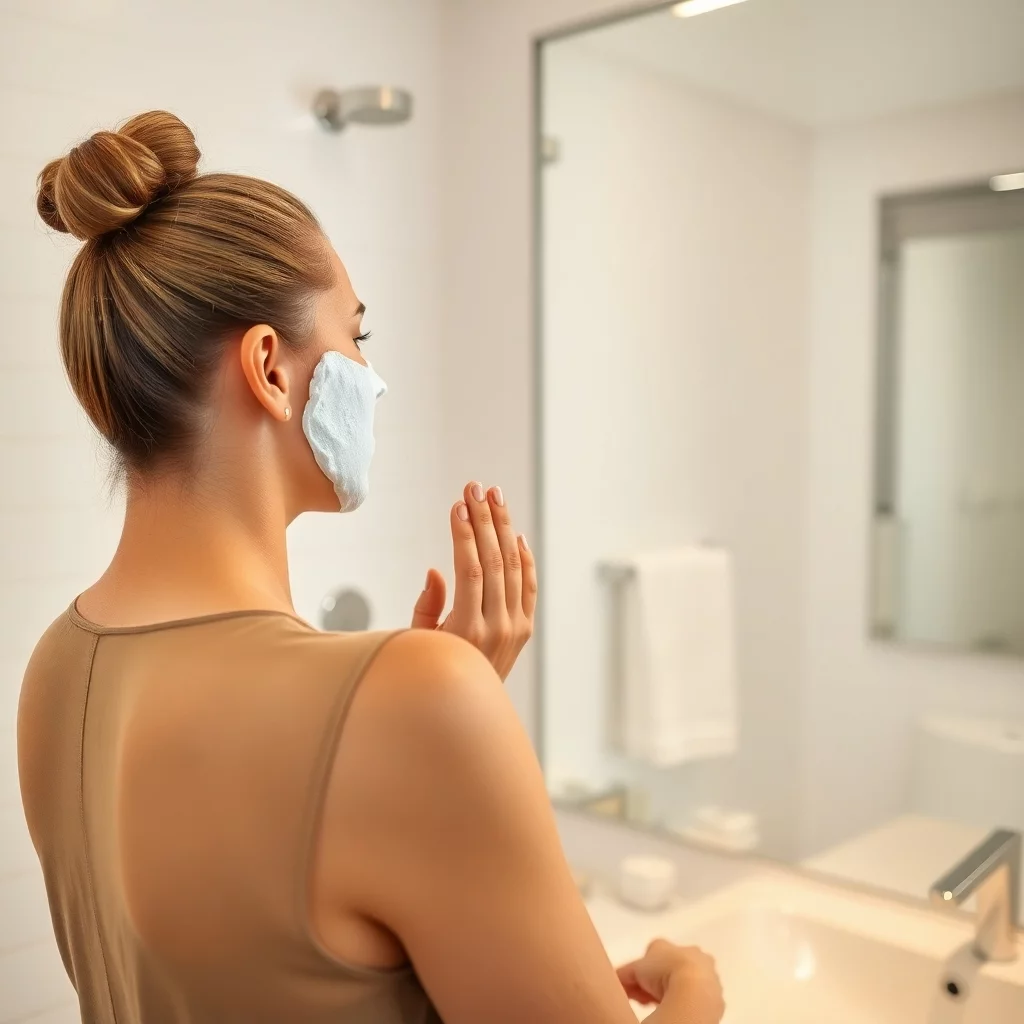 wellness routine gesichtsmaske