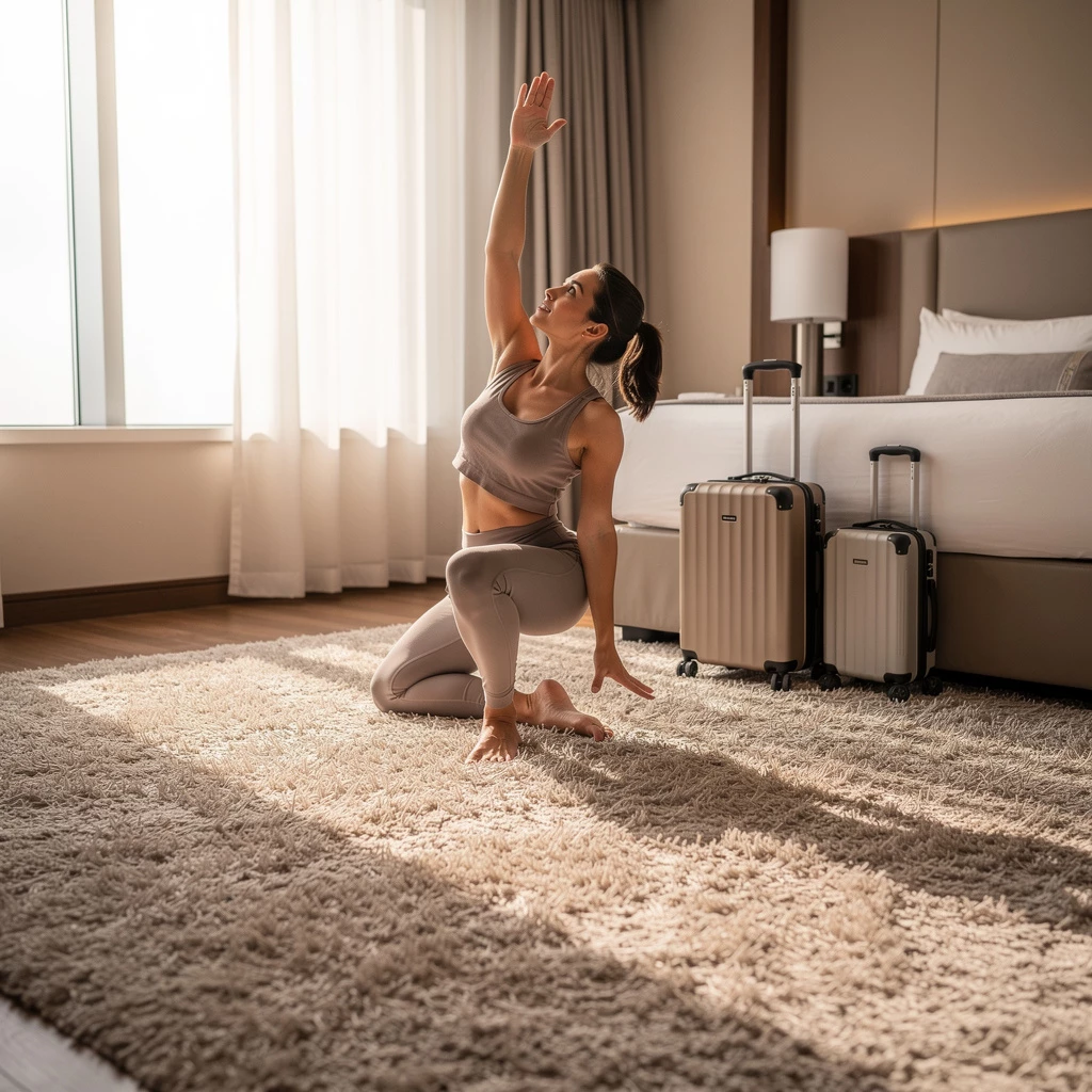 Yoga auf Reisen: 12-Minuten-Flow fürs Hotelzimmer