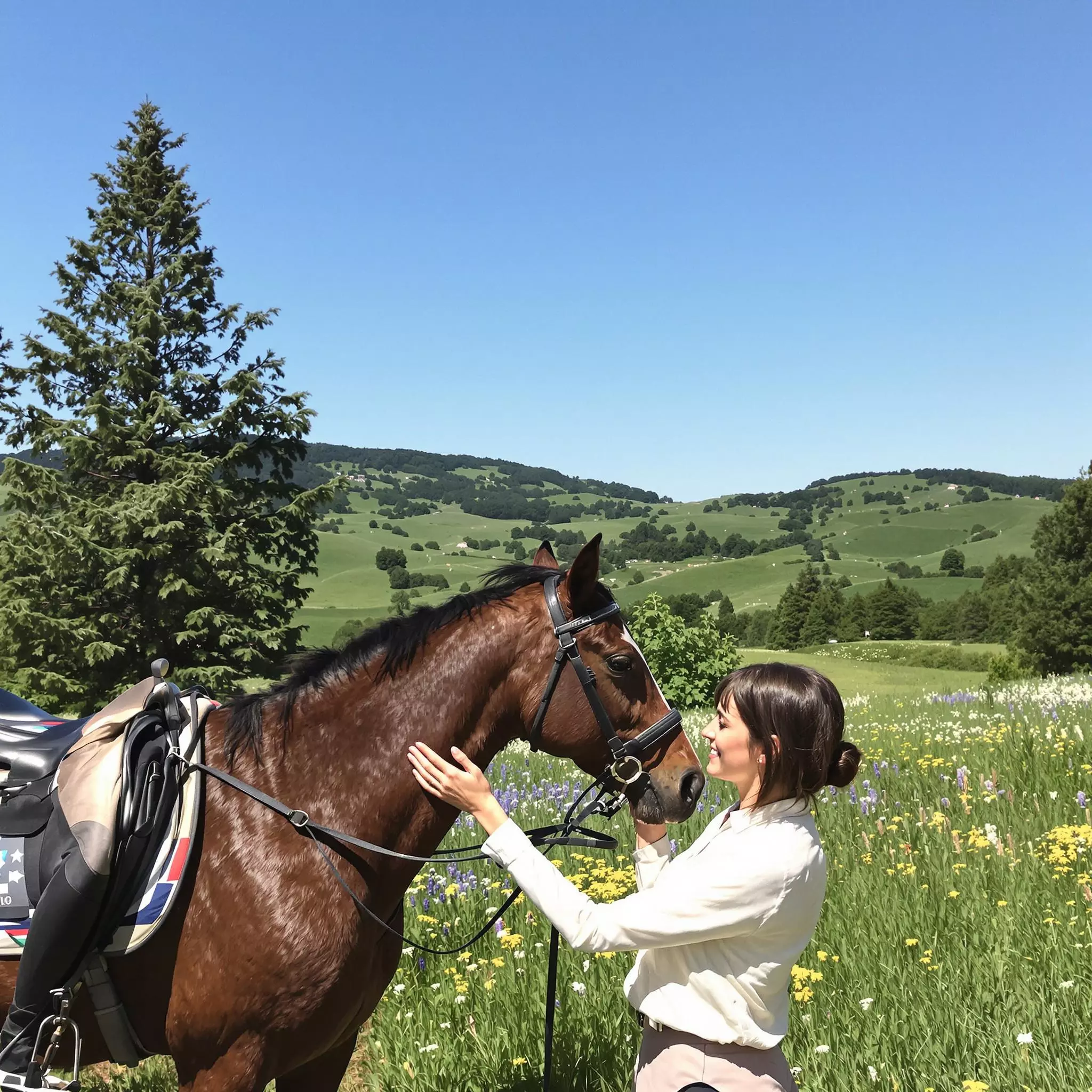Reiten durch die sauerländische Landschaft